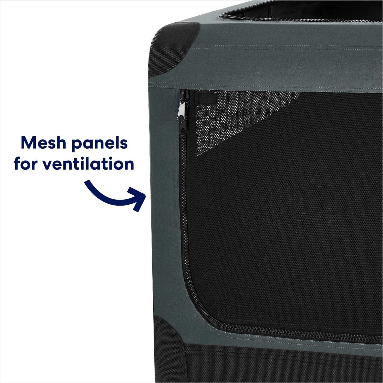 Frisco Indoor & Outdoor 3-Door Collapsible Soft-Sided Dog & Small Pet Crate - Image 5