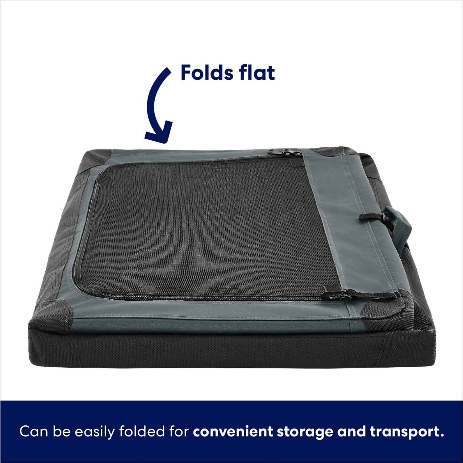 Frisco Indoor & Outdoor 3-Door Collapsible Soft-Sided Dog & Small Pet Crate - Image 6