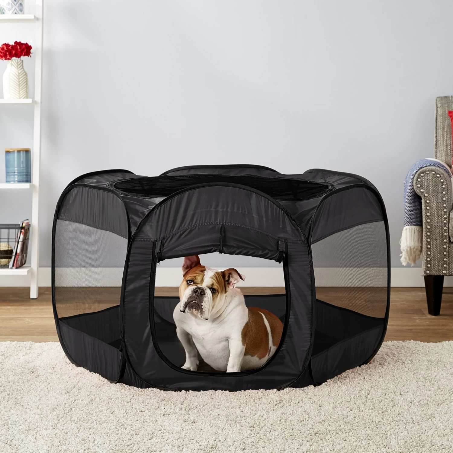 Paws & Pals Insta-Fort Portable Soft-sided Dog & Cat Playpen - Image 3