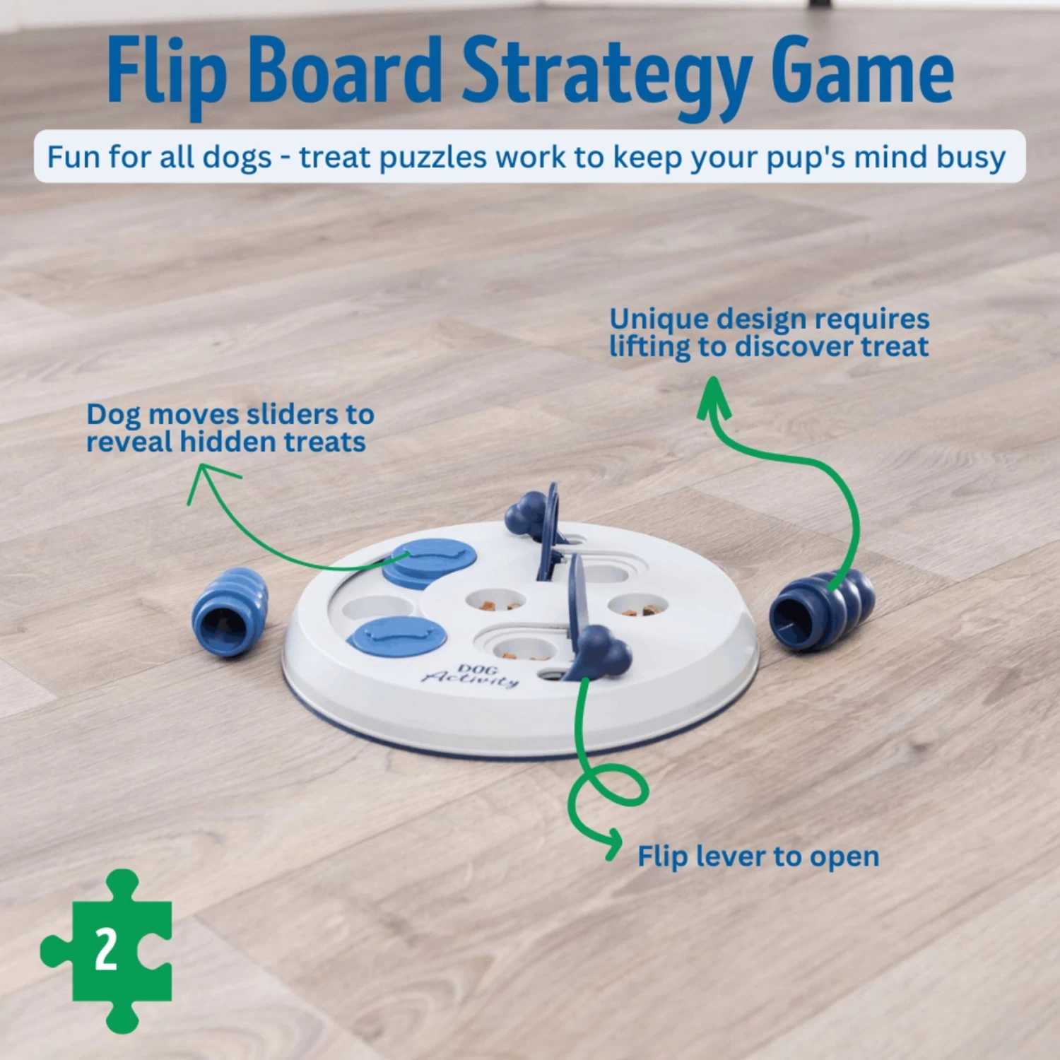TRIXIE Activity Flip Board Activity Strategy Game Dog Toy - Image 4