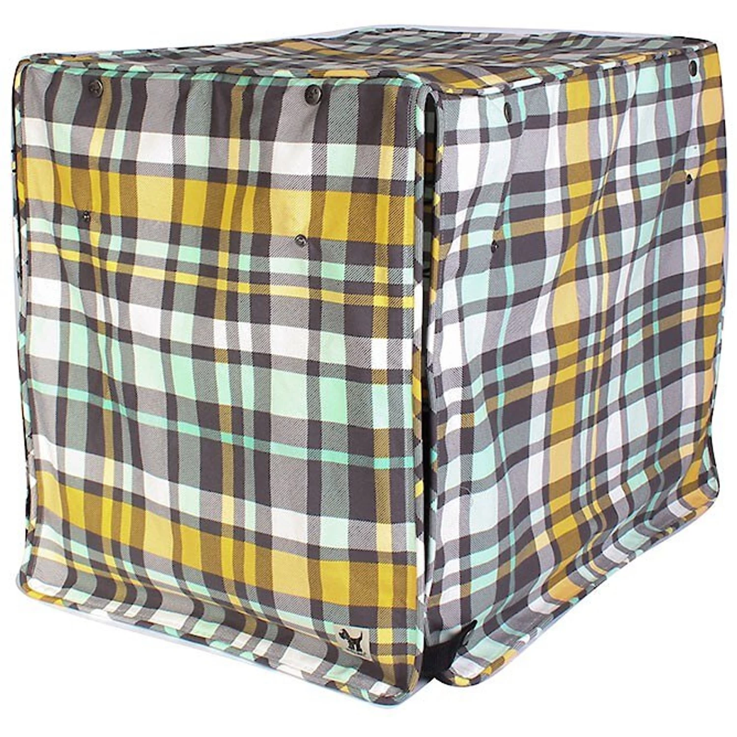Molly Mutt Dog Crate Cover, Northwestern Girls, Plaid - Image 4