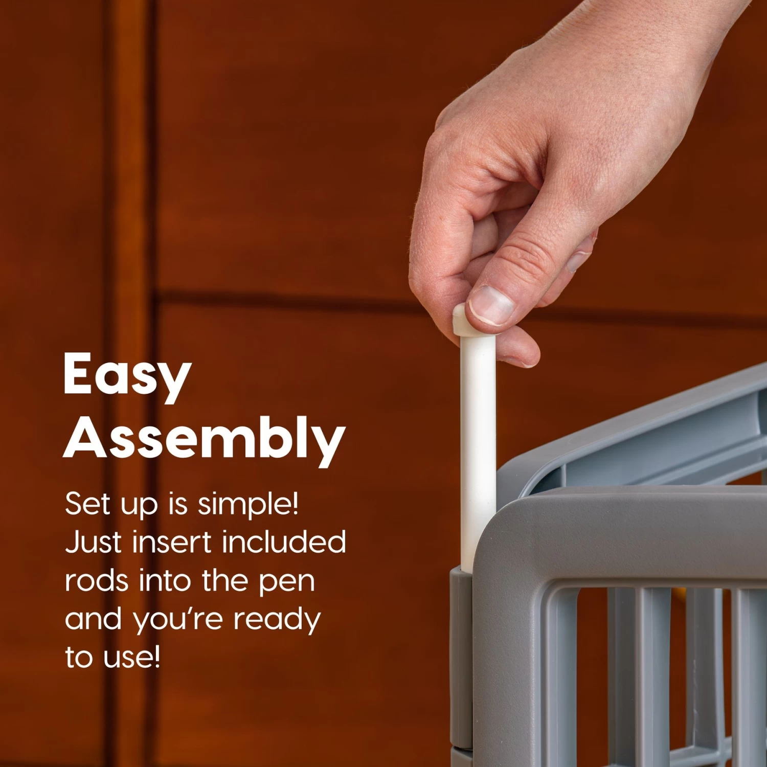 IRIS USA 4-Panel Dog Exercise Playpen, 24-in - Image 3