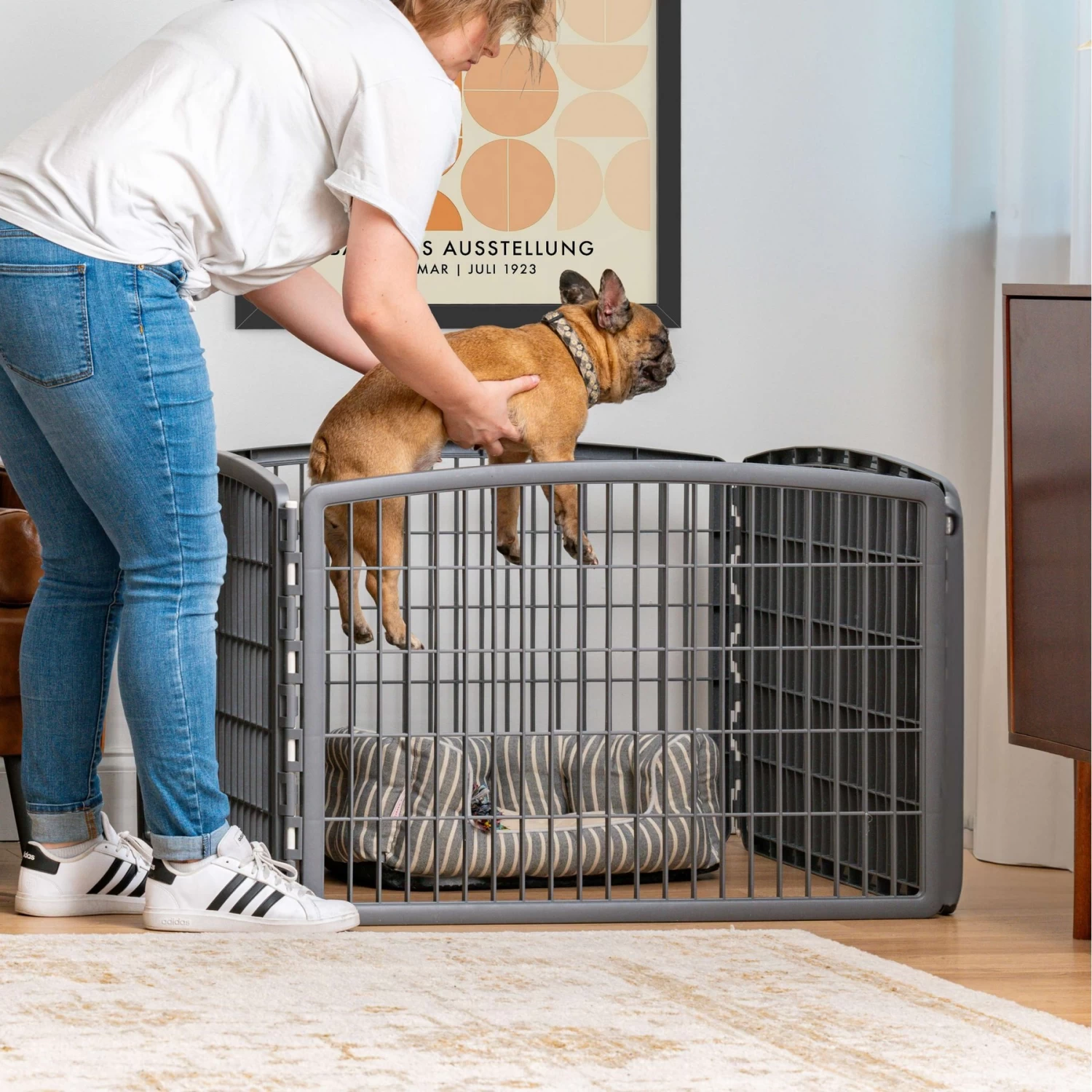 IRIS USA 4-Panel Dog Exercise Playpen, 24-in - Image 7