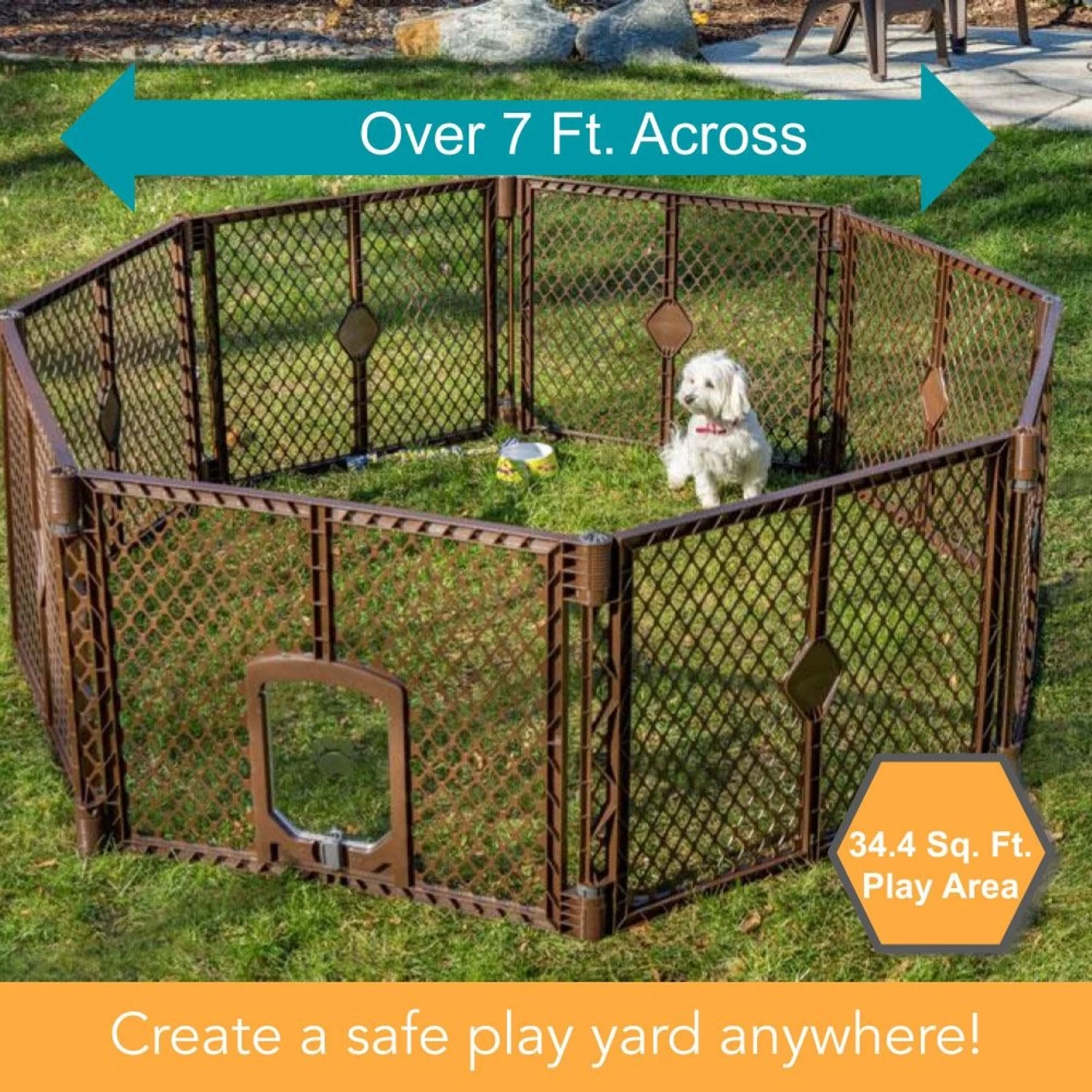 MyPet 8-Panel Petyard Passage Plastic Dog Pen - Image 2