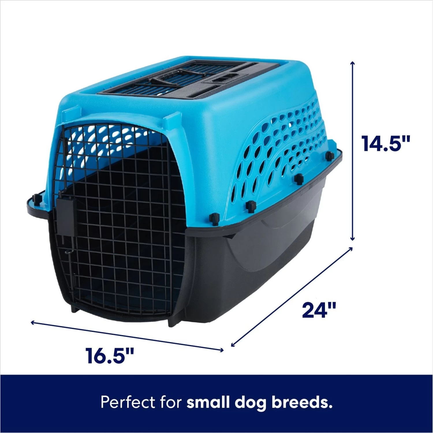 Frisco Two Door Top Load Plastic Dog & Cat Kennel - Image 2