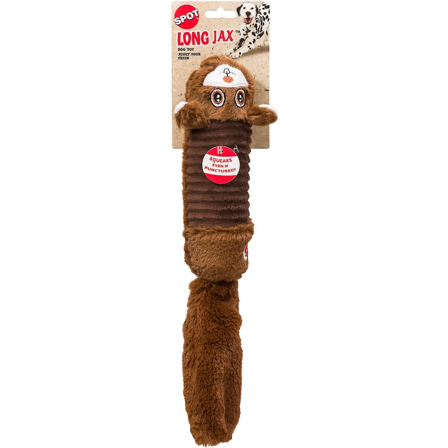 Ethical Pet Long Jax Squeaky Plush Dog Toy, Character Varies - Image 4