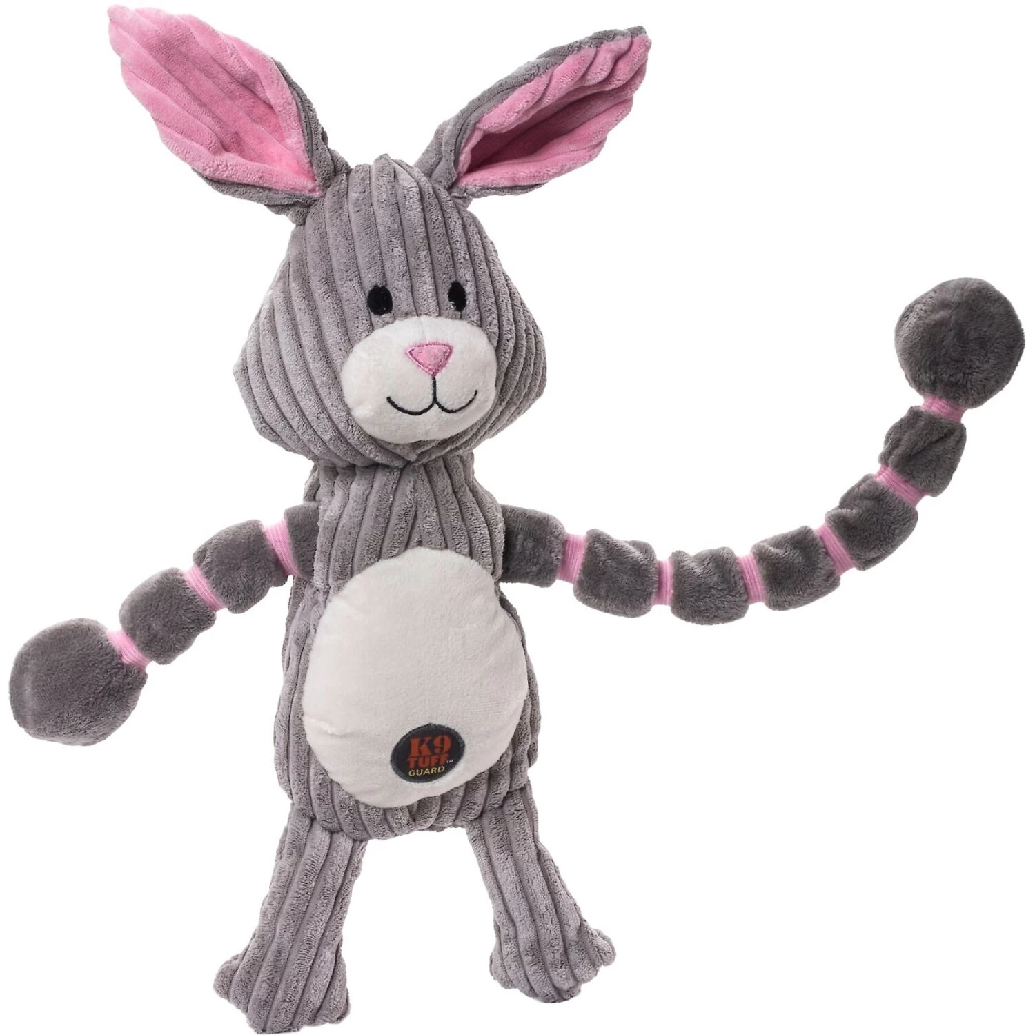 Charming Pet Thunda Tugga Bunny Squeaky Plush Dog Toy