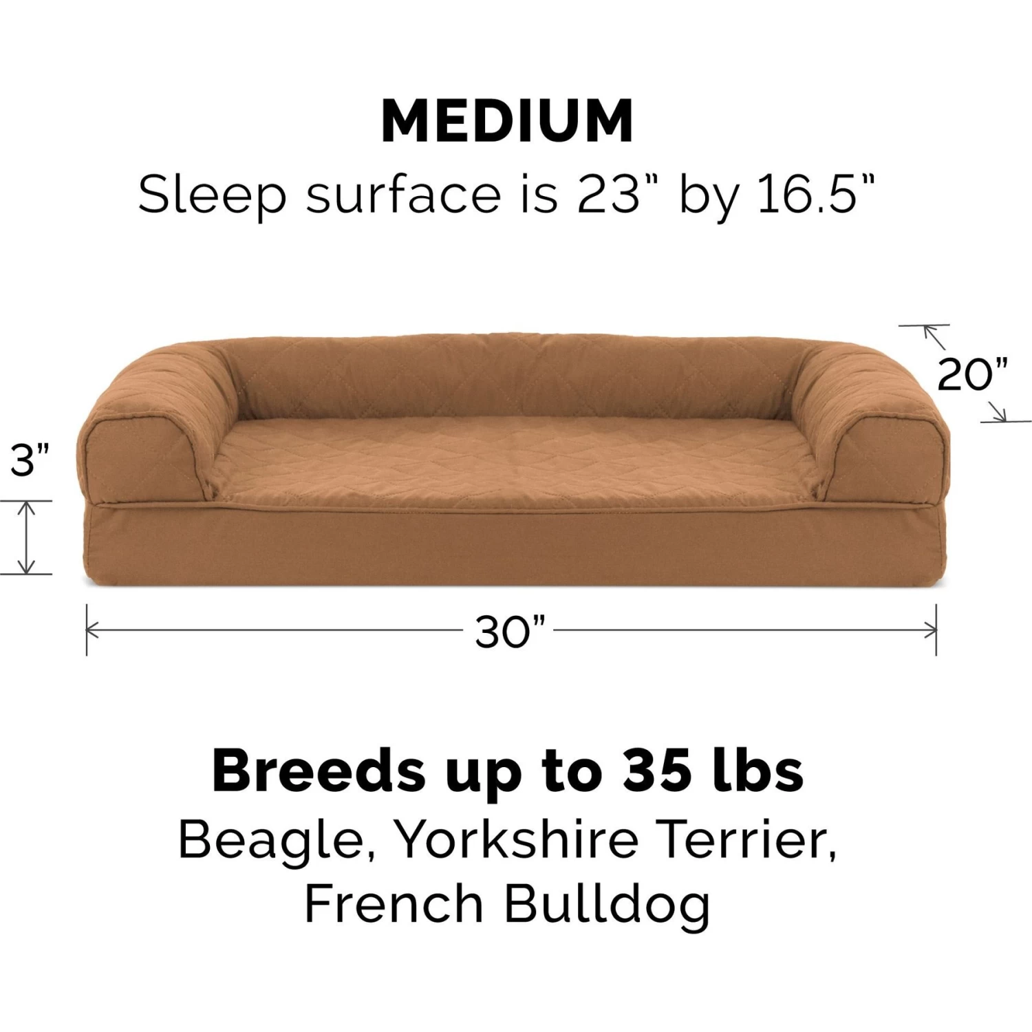 FurHaven Quilted Memory Top Bolster Cat & Dog Bed With Removable Cover - Image 2