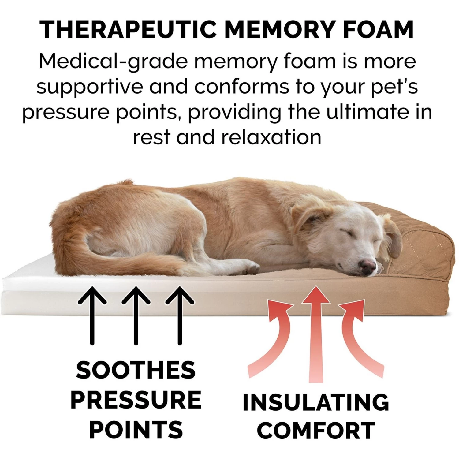 FurHaven Quilted Memory Top Bolster Cat & Dog Bed With Removable Cover - Image 6