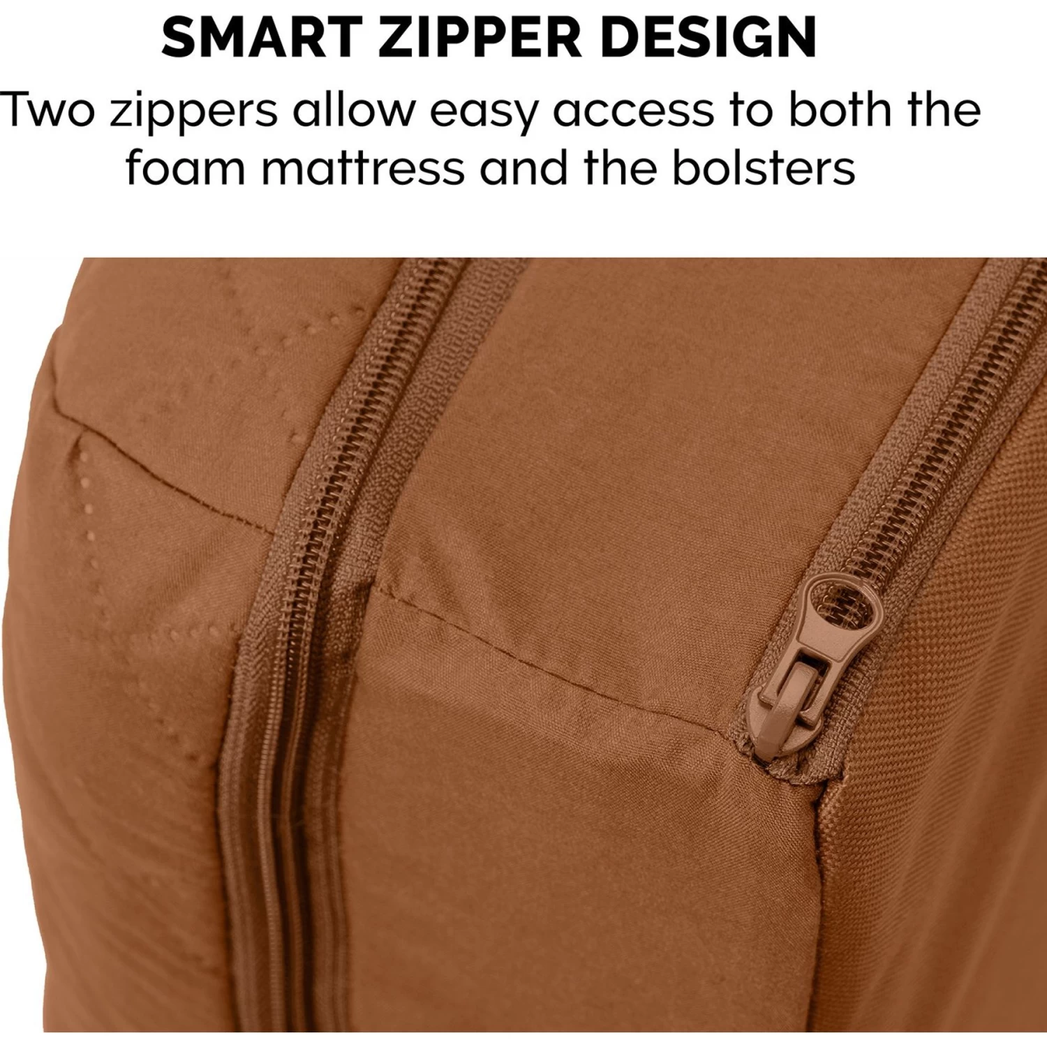 FurHaven Quilted Memory Top Bolster Cat & Dog Bed With Removable Cover - Image 8