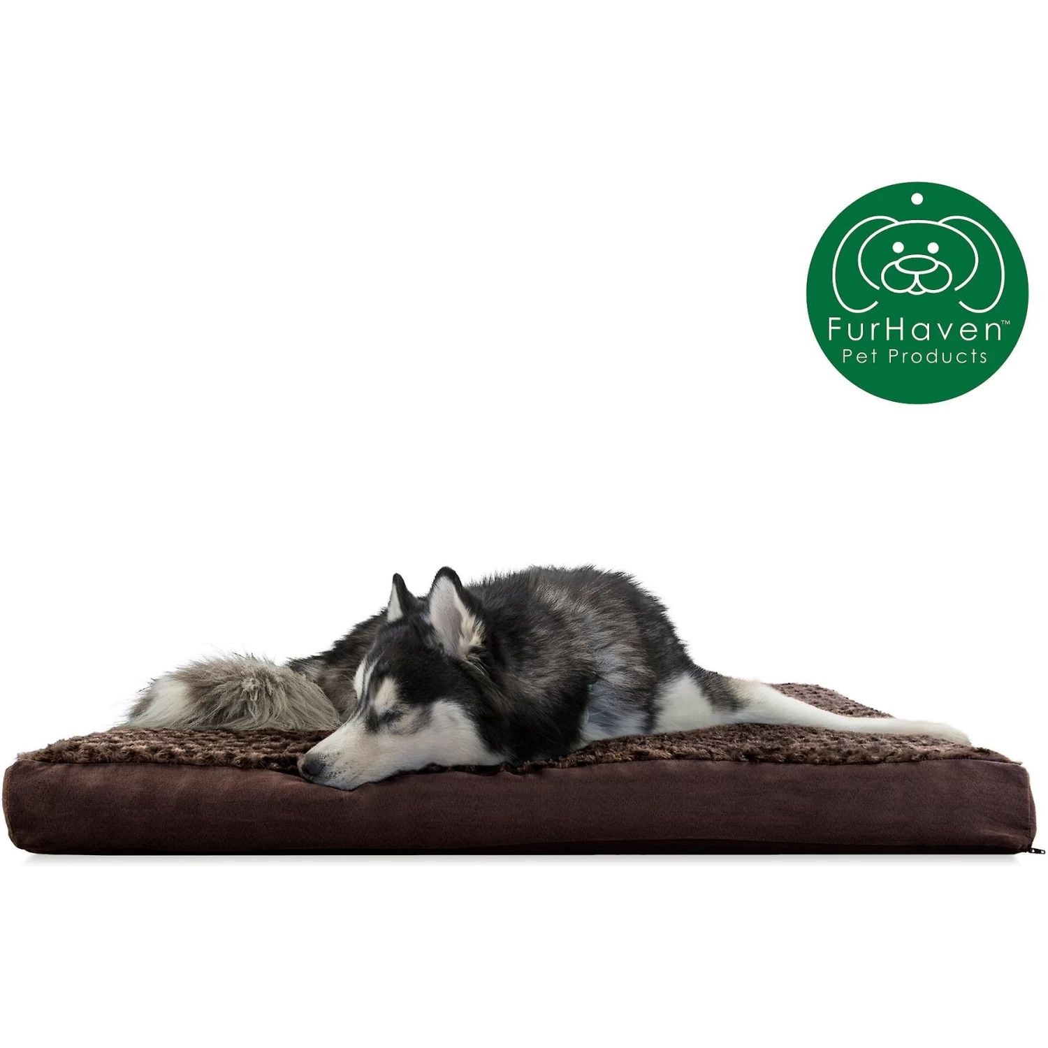 FurHaven Ultra Plush Deluxe Cooling Gel Pillow Dog Bed With Removable Cover - Image 4