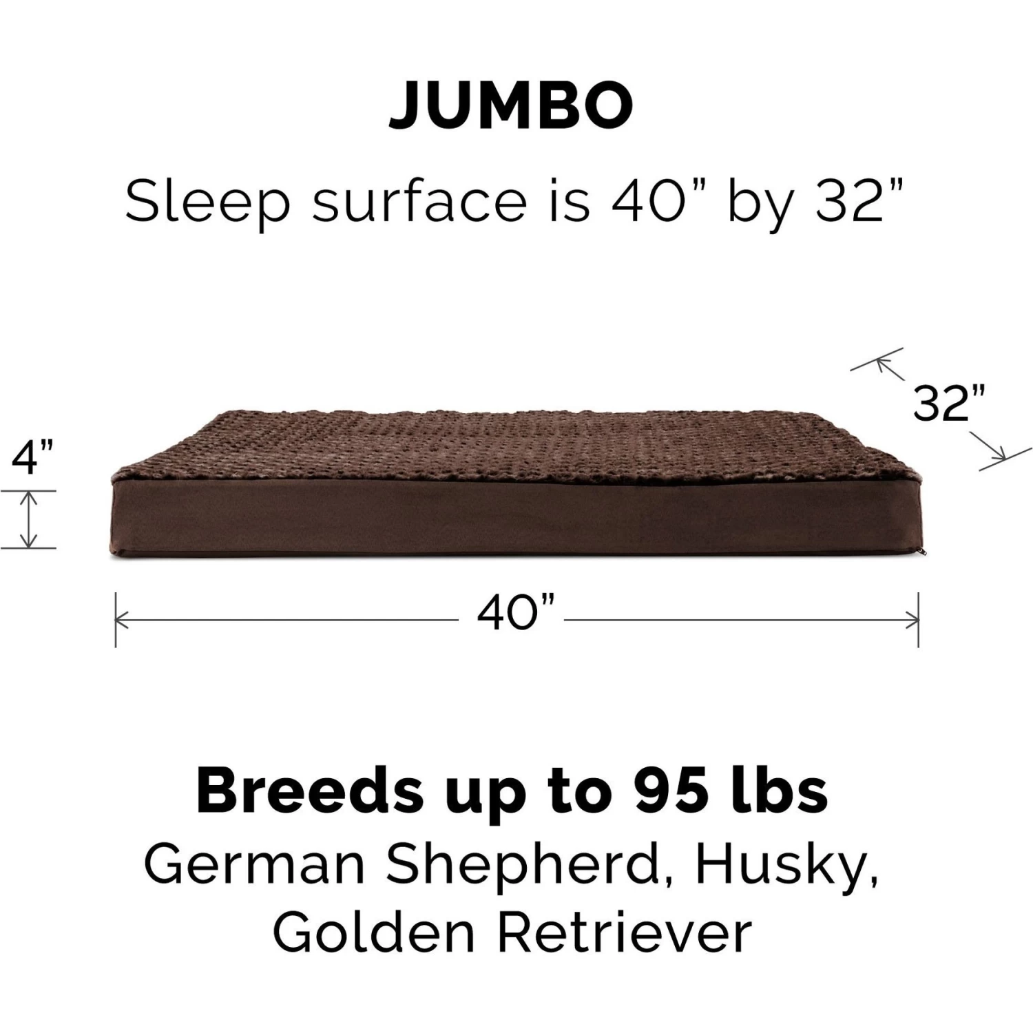 FurHaven Ultra Plush Deluxe Cooling Gel Pillow Dog Bed With Removable Cover - Image 5