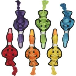 Multipet Cross-Ropes Squeaky Plush Dog Toy