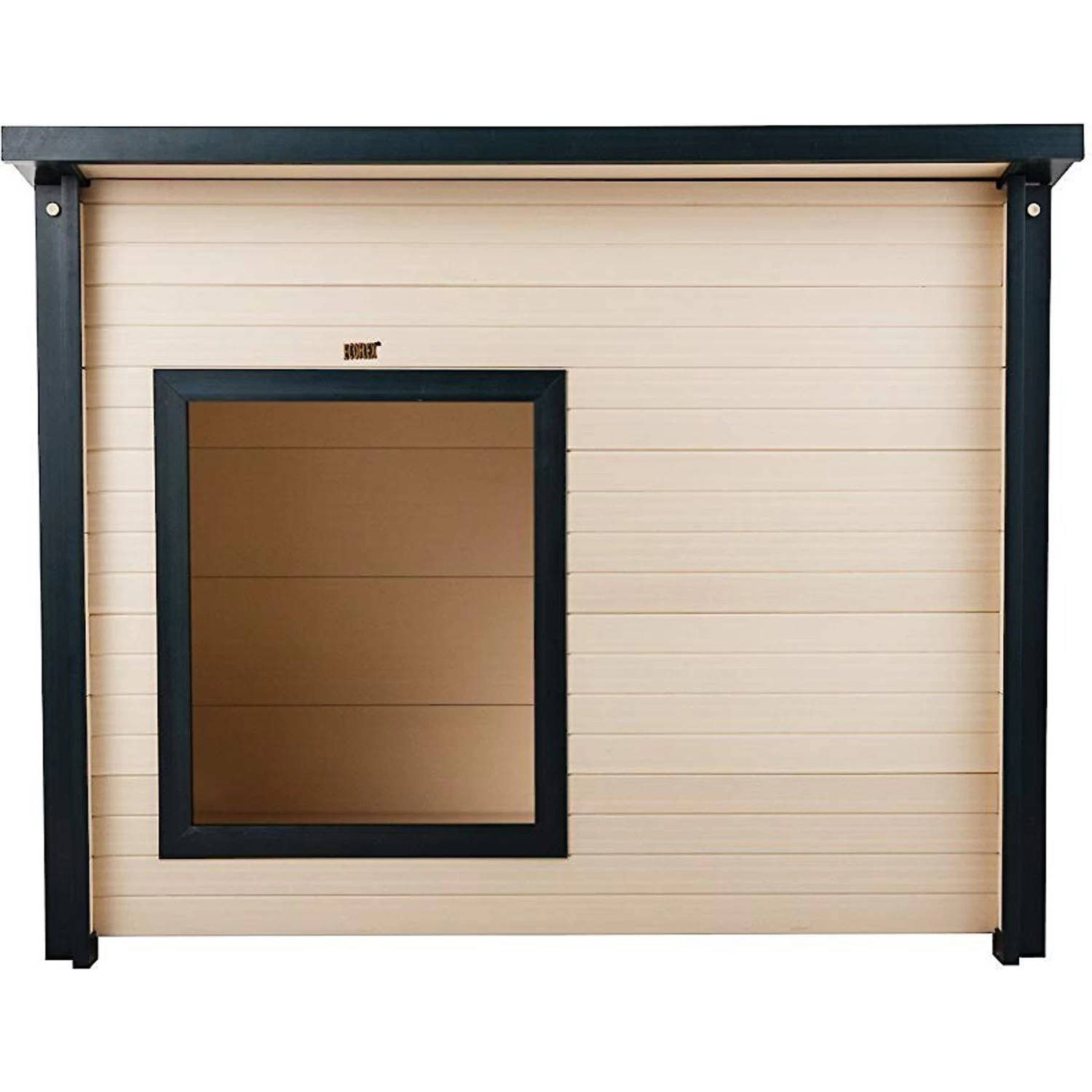 New Age Pet ECOFLEX Rustic Lodge Style Outdoor Dog House