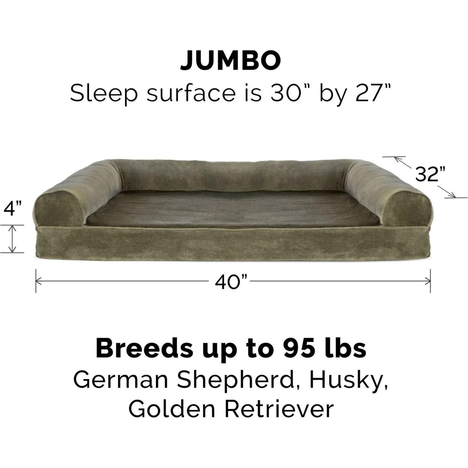 FurHaven Faux Fur Cooling Gel Bolster Cat & Dog Bed With Removable Cover - Image 5