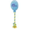 Frisco Birthday Balloon Plush With Rope Squeaky Dog Toy