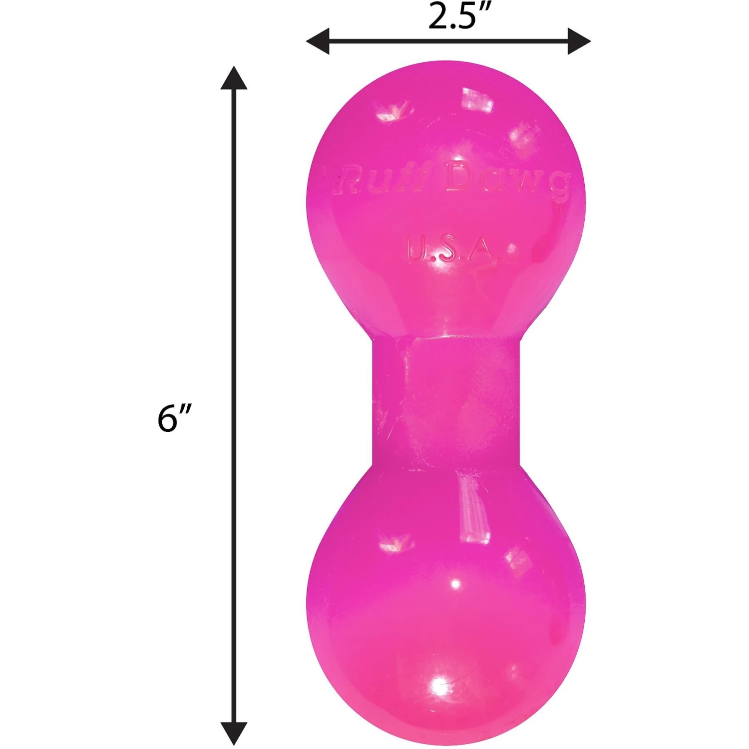 Ruff Dawg Indestructible Big Dawg Barbell Tough Dog Chew Toy - Image 2