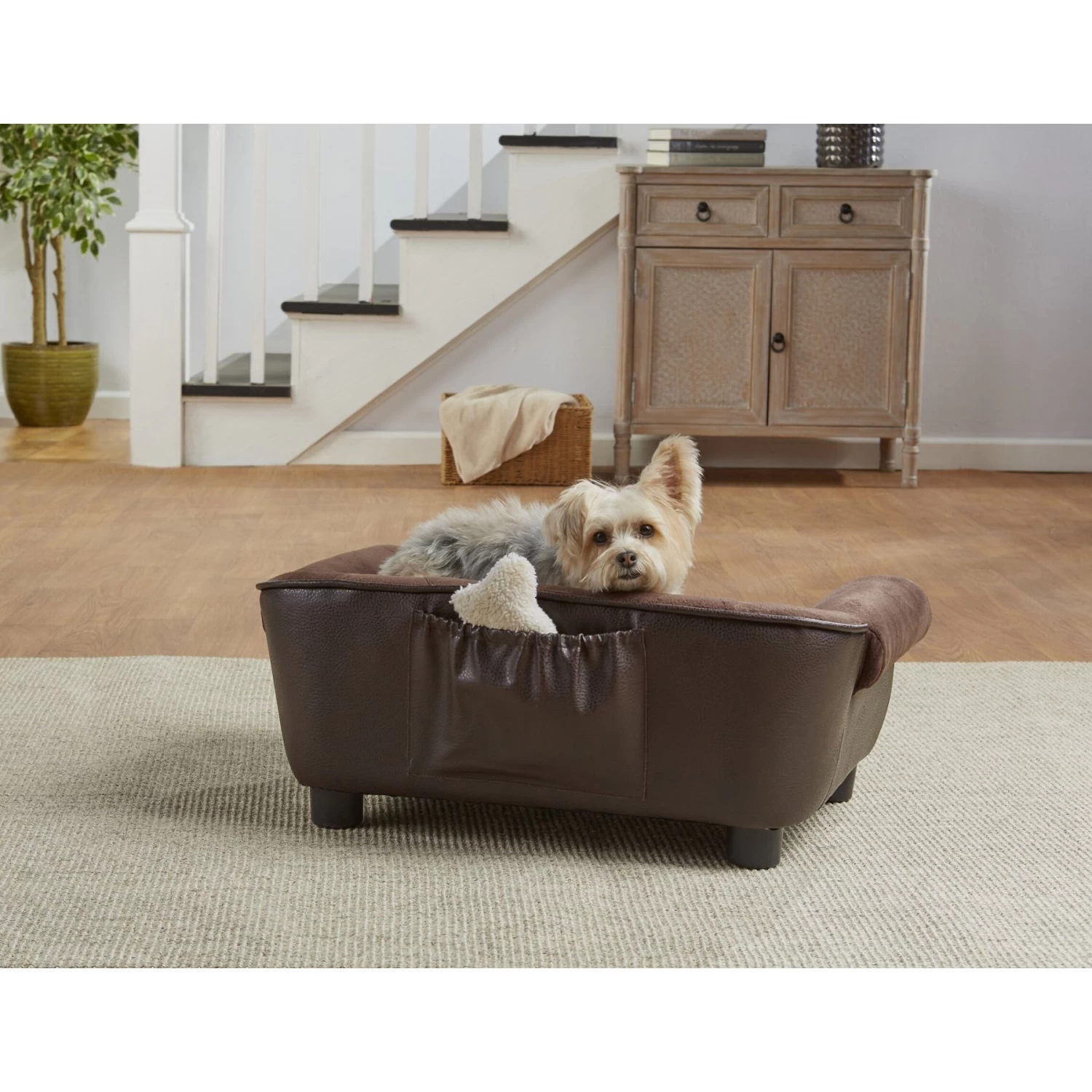 Enchanted Home Pet Cleo Sofa Cat & Dog Bed With Removable Cover, Small - Image 3