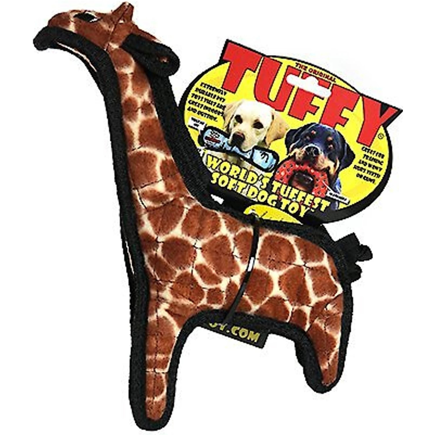 Tuffy's Jr Zoo Giraffe Plush Dog Toy - Image 6