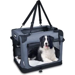 Jespet 3-Door Collapsible Soft-Sided Dog Crate