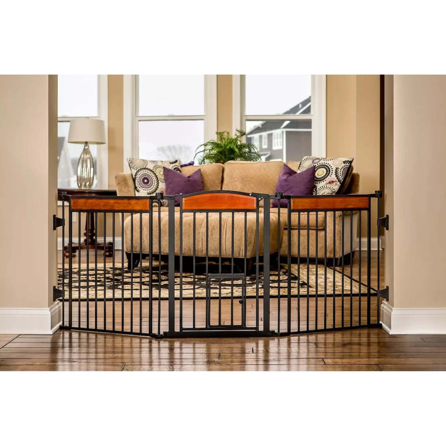 Carlson Pet Products Deluxe Flexi Dog Gate, 28-in - Image 2