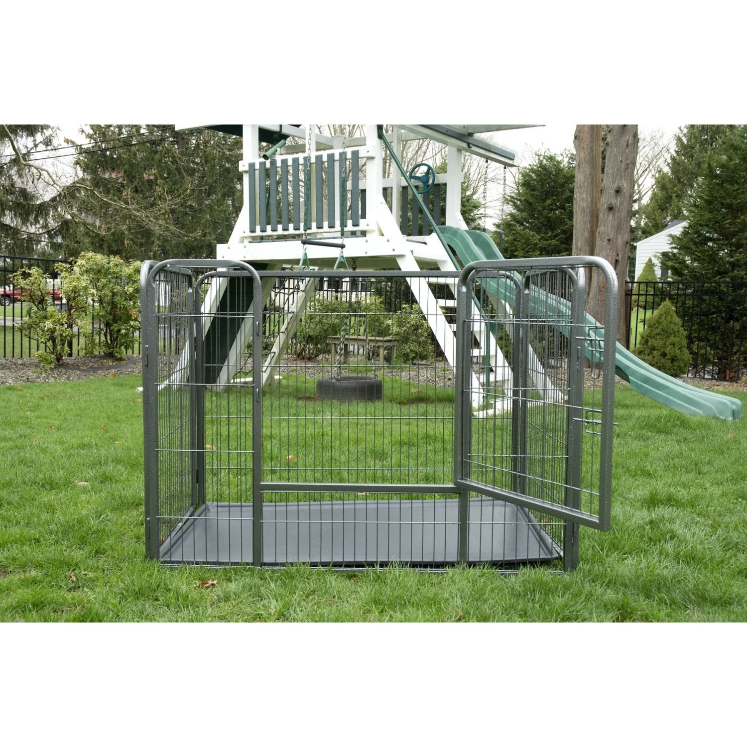 Iconic Pet Heavy Duty Rectangular Wire Dog Playpen - Image 2