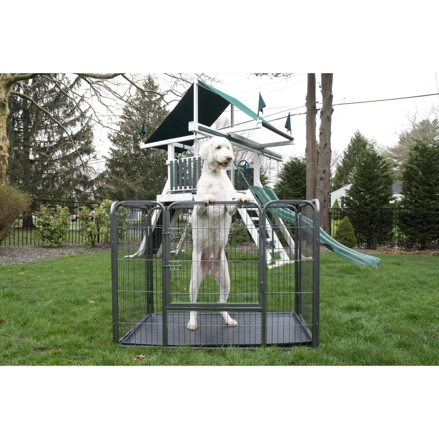 Iconic Pet Heavy Duty Rectangular Wire Dog Playpen - Image 4