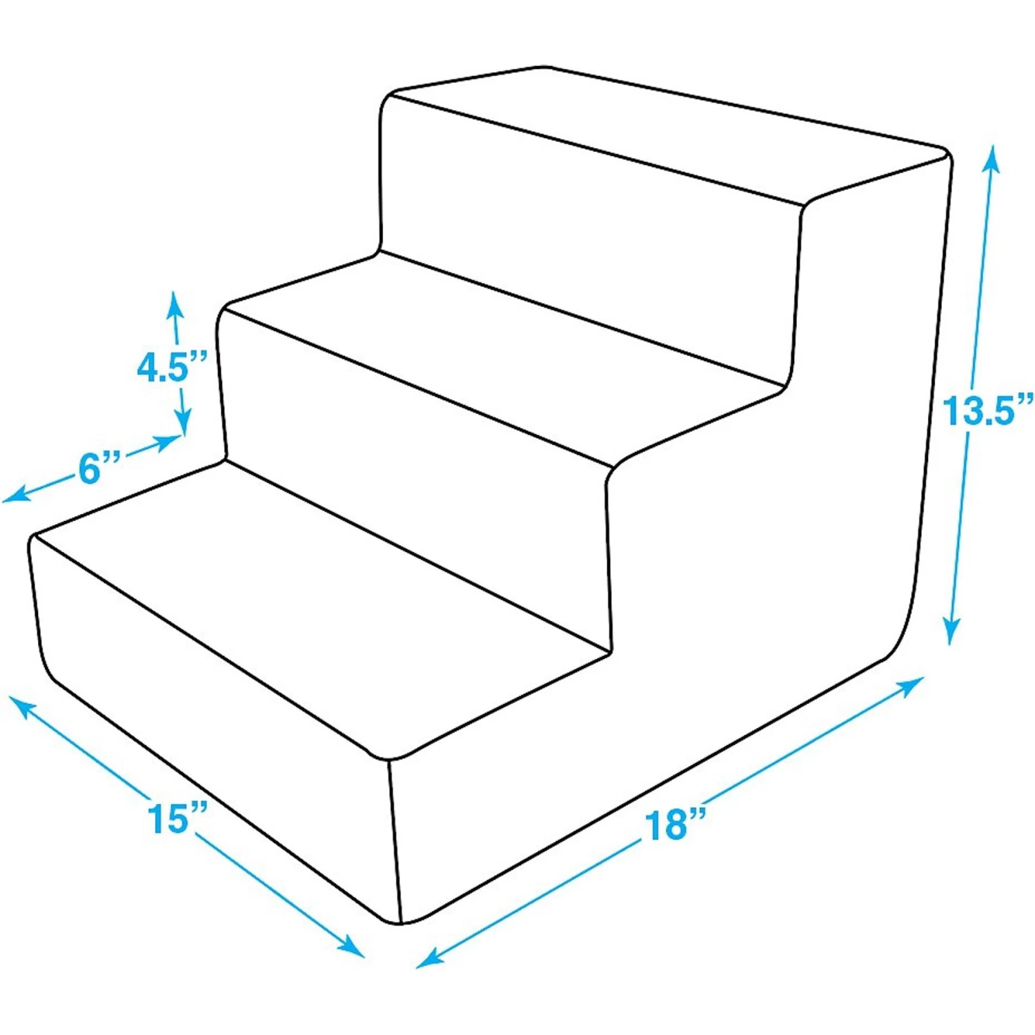 Best Pet Supplies Linen & Foam Cat & Dog Stairs - Image 5