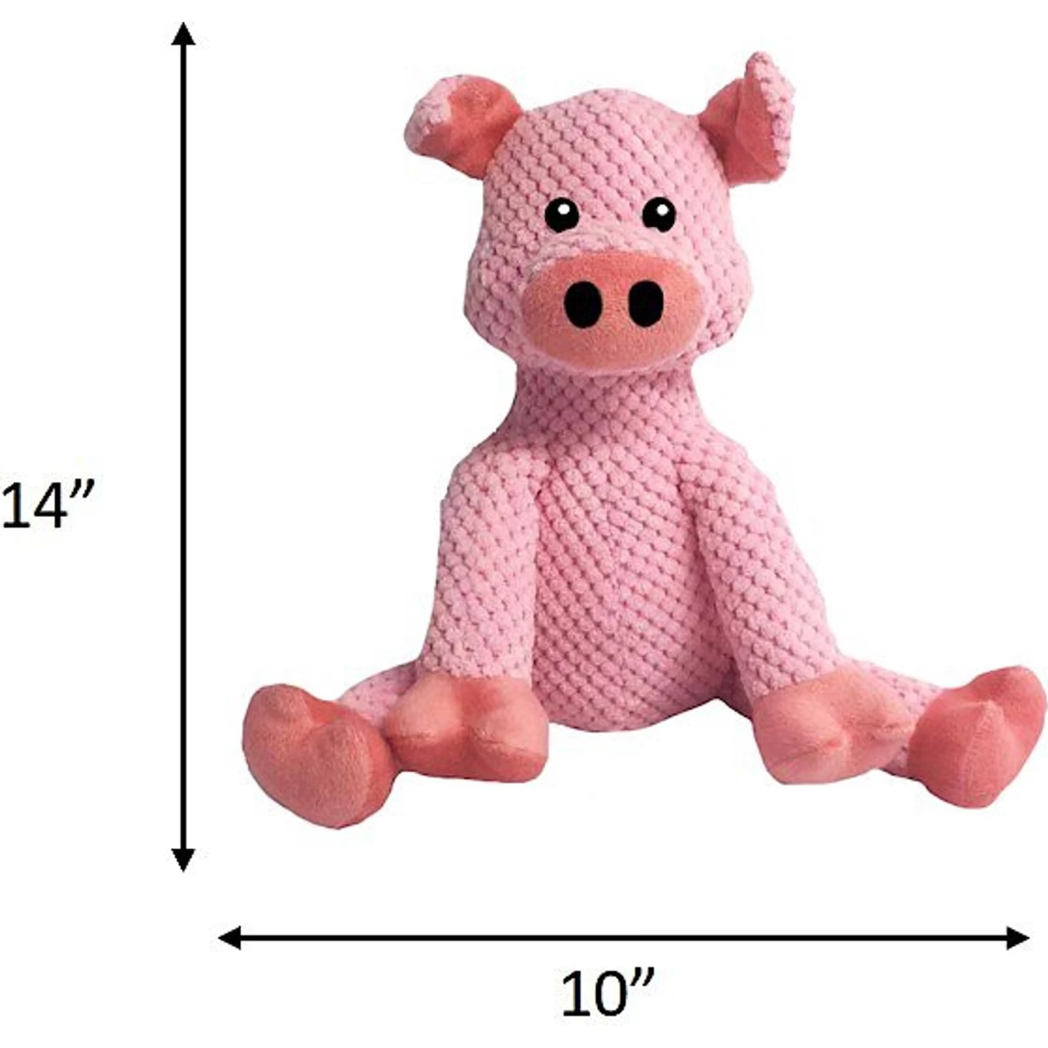 Fab Dog Floppy Pig Squeaky Plush Dog Toy - Image 2