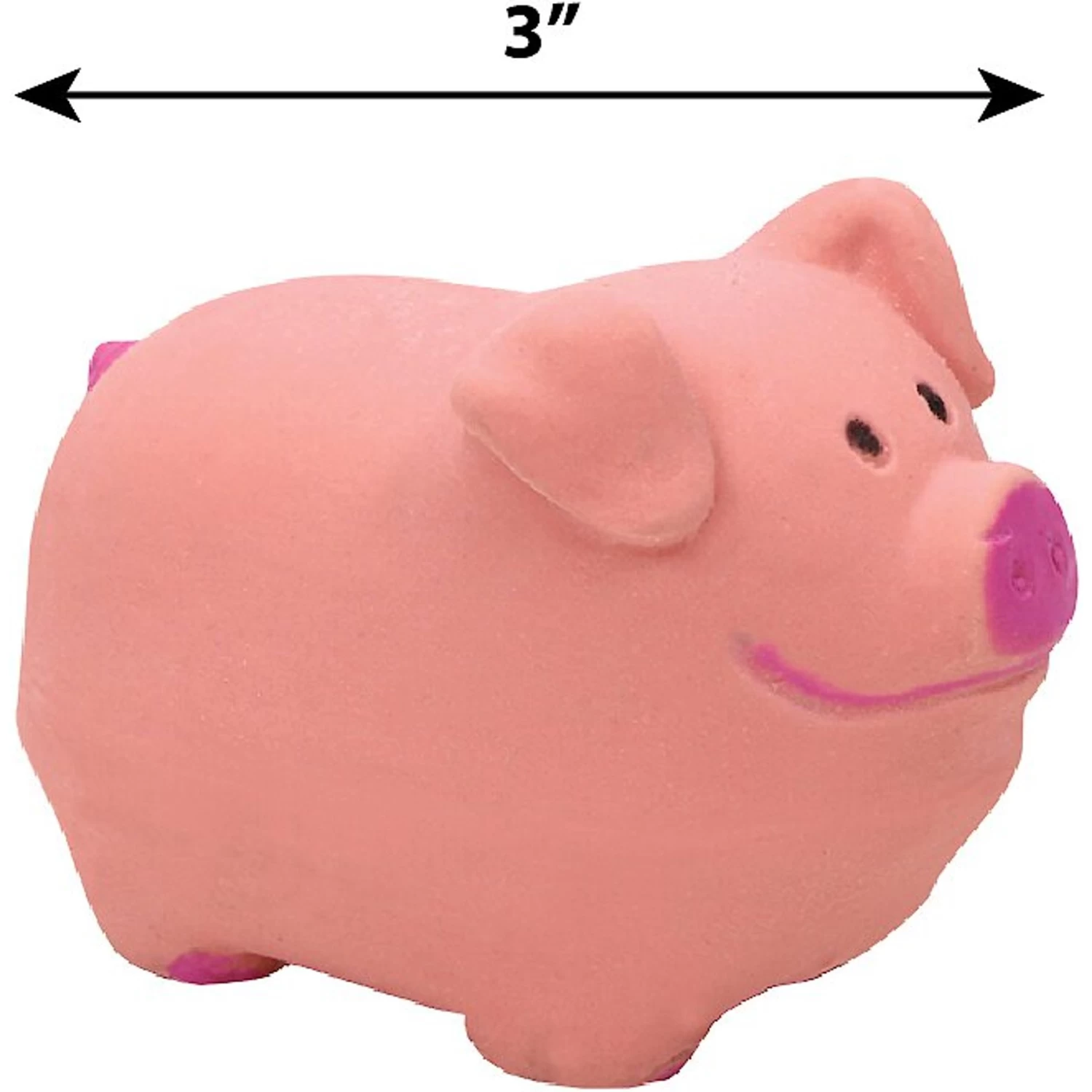 Li'l Pals Latex Pig Dog Toy - Image 2