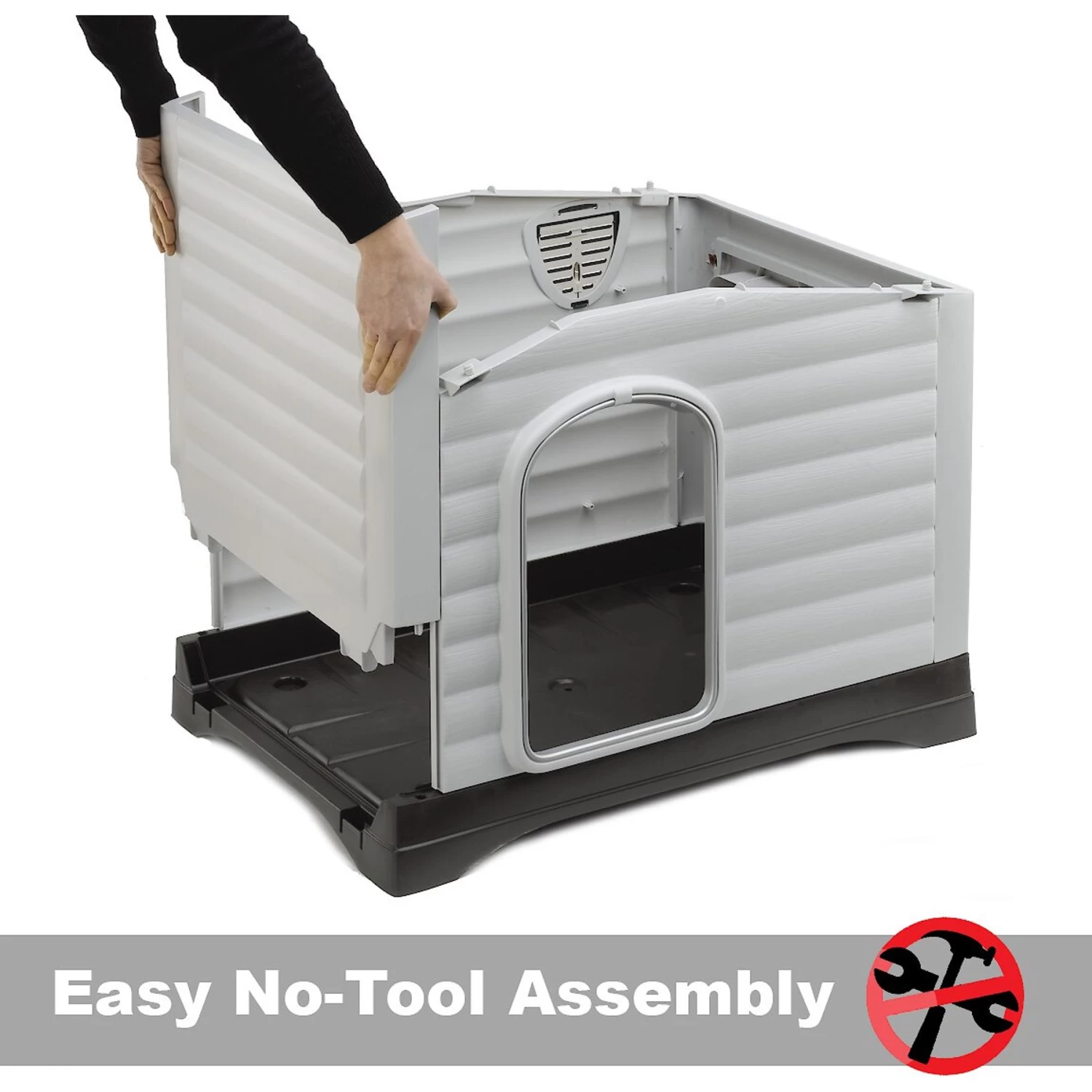 MidWest Ferplast Villa Dog Kennel With Folding Porch - Image 4