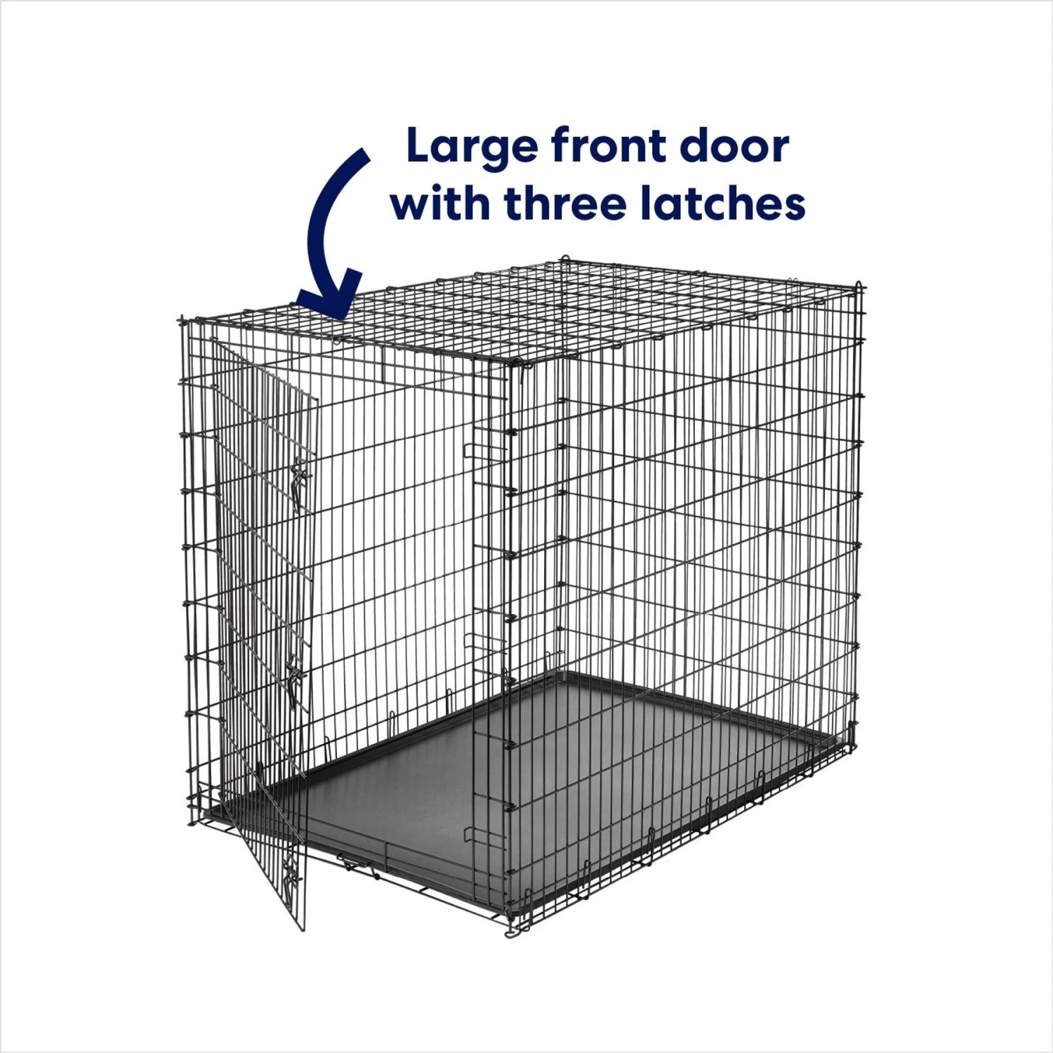 Frisco Heavy Duty Single Door Wire Dog Crate - Image 4