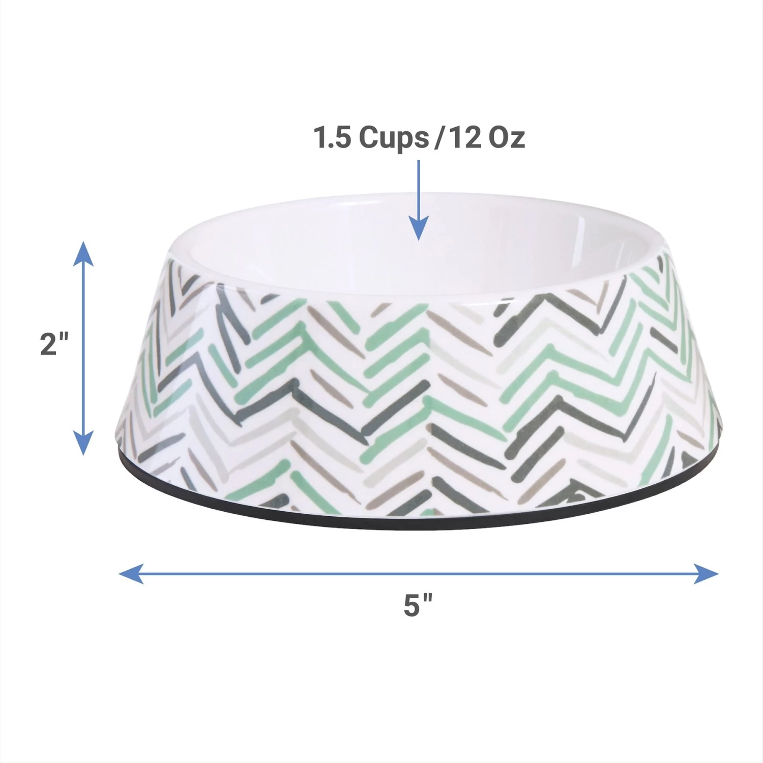 Frisco Chevron Brushed Melamine Bowl - Image 2