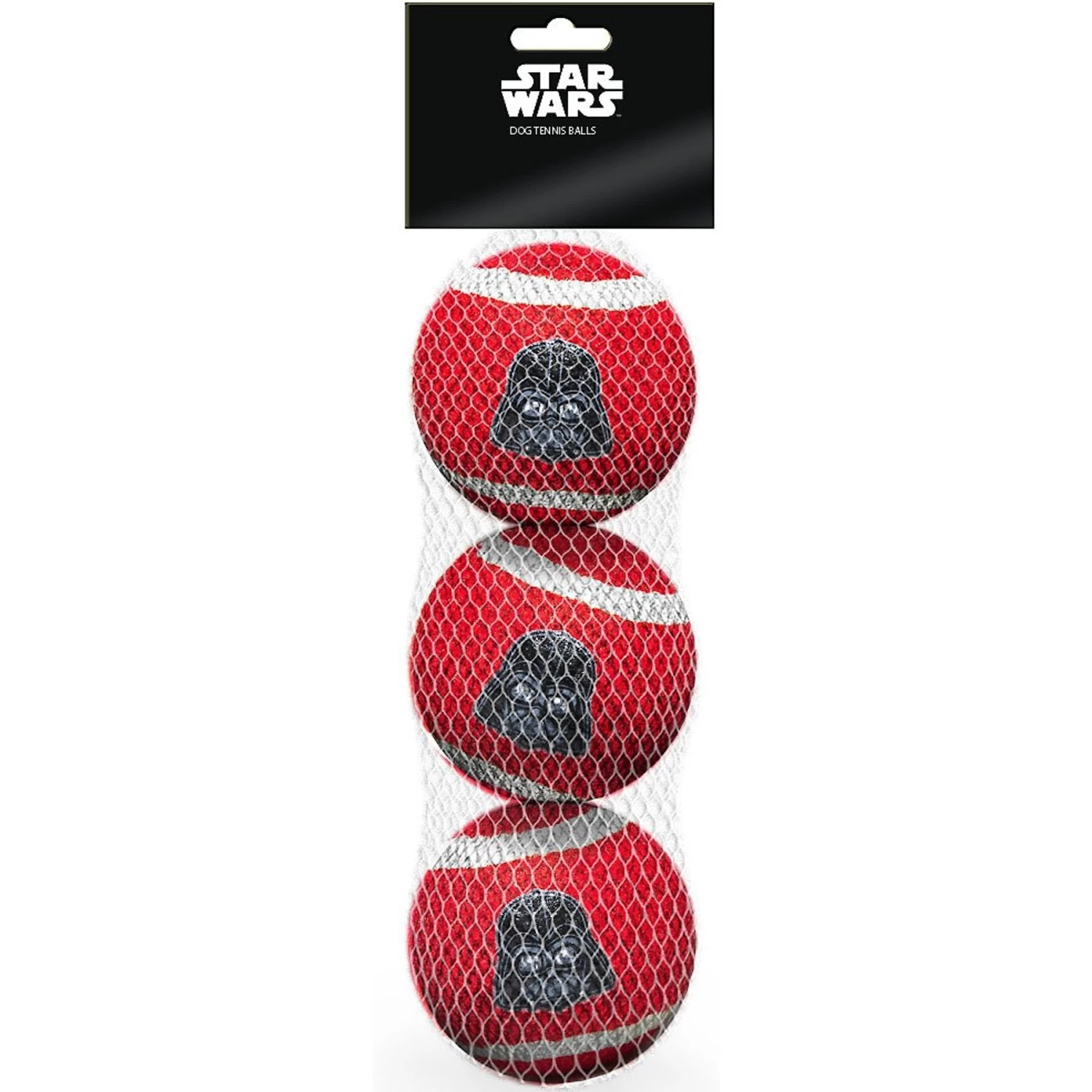 Buckle-Down Star Wars Darth Vader Squeaky Tennis Ball Dog Toy, 3-Pack - Image 2