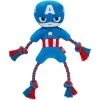 Marvel 's Captain America Plush With Rope Squeaky Dog Toy
