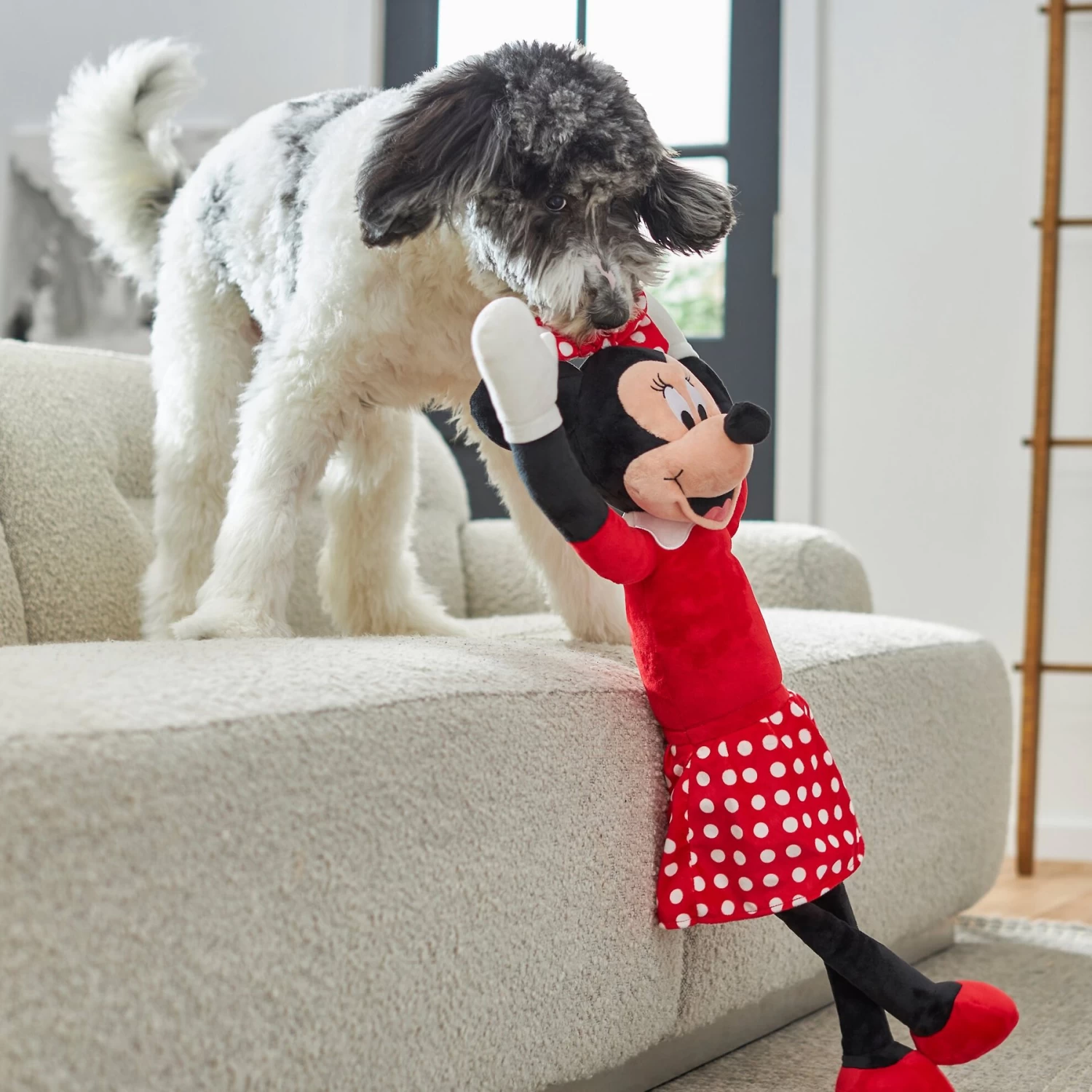 Disney Minnie Mouse Wagazoo Plush Squeaky Dog Toy, Extra Long - Image 3