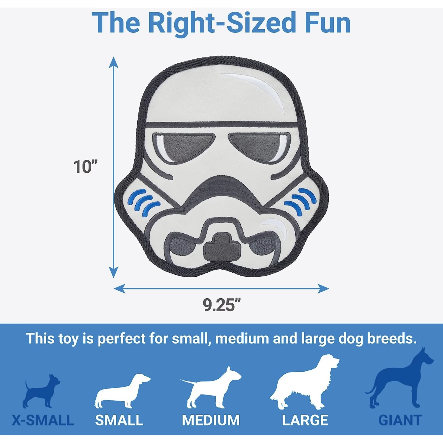 STAR WARS STORMTROOPER Flat Plush Squeaky Dog Toy - Image 2