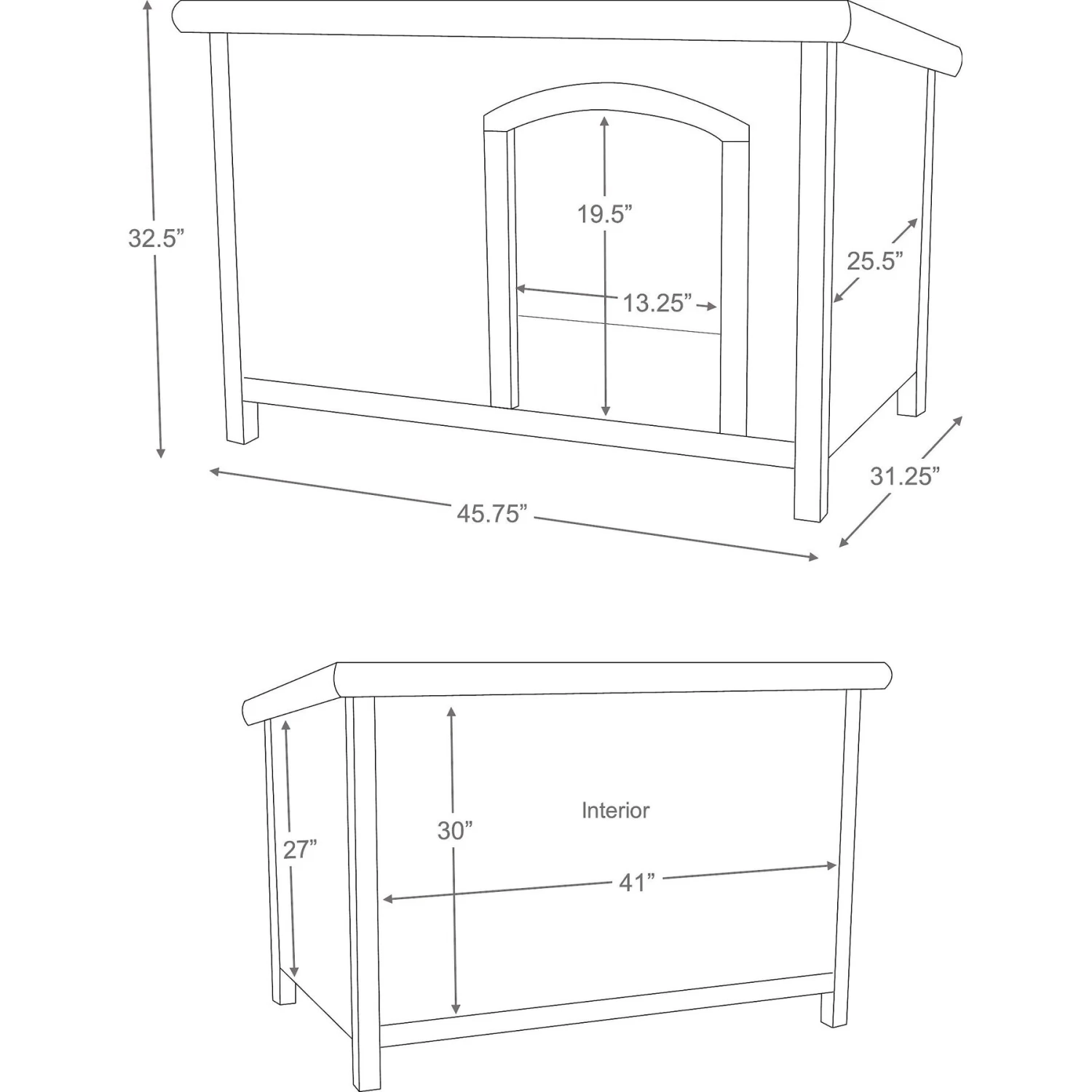 TRIXIE Natura Flat Roof Club Dog House - Image 5