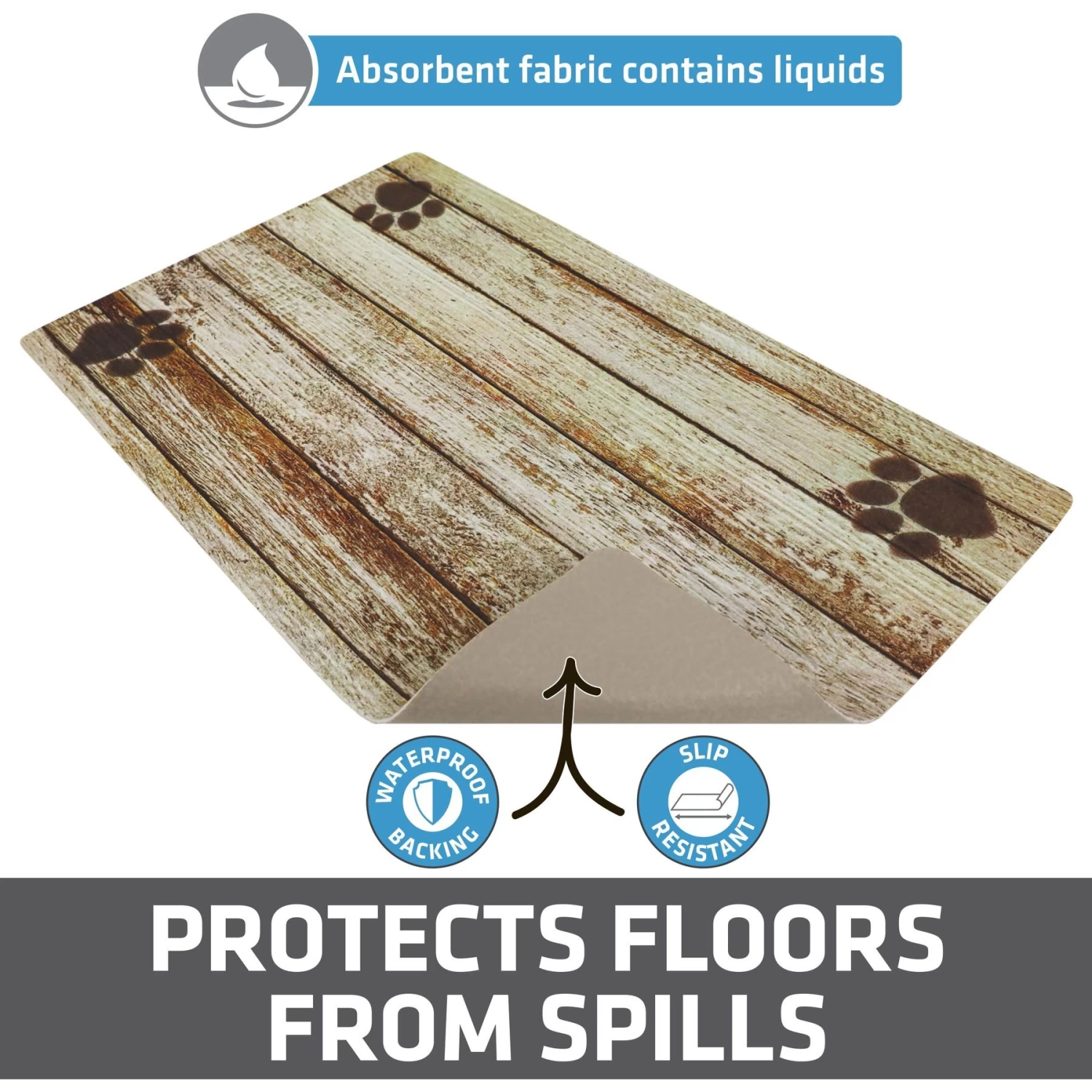 Drymate Absorbent Dog & Cat Bowl Food Mat - Image 2