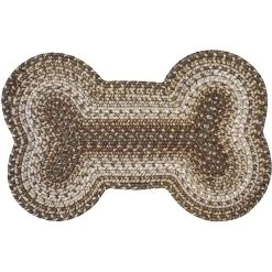 Homespice Bone Shaped Ultra Durable Braided Dog & Cat Placemat