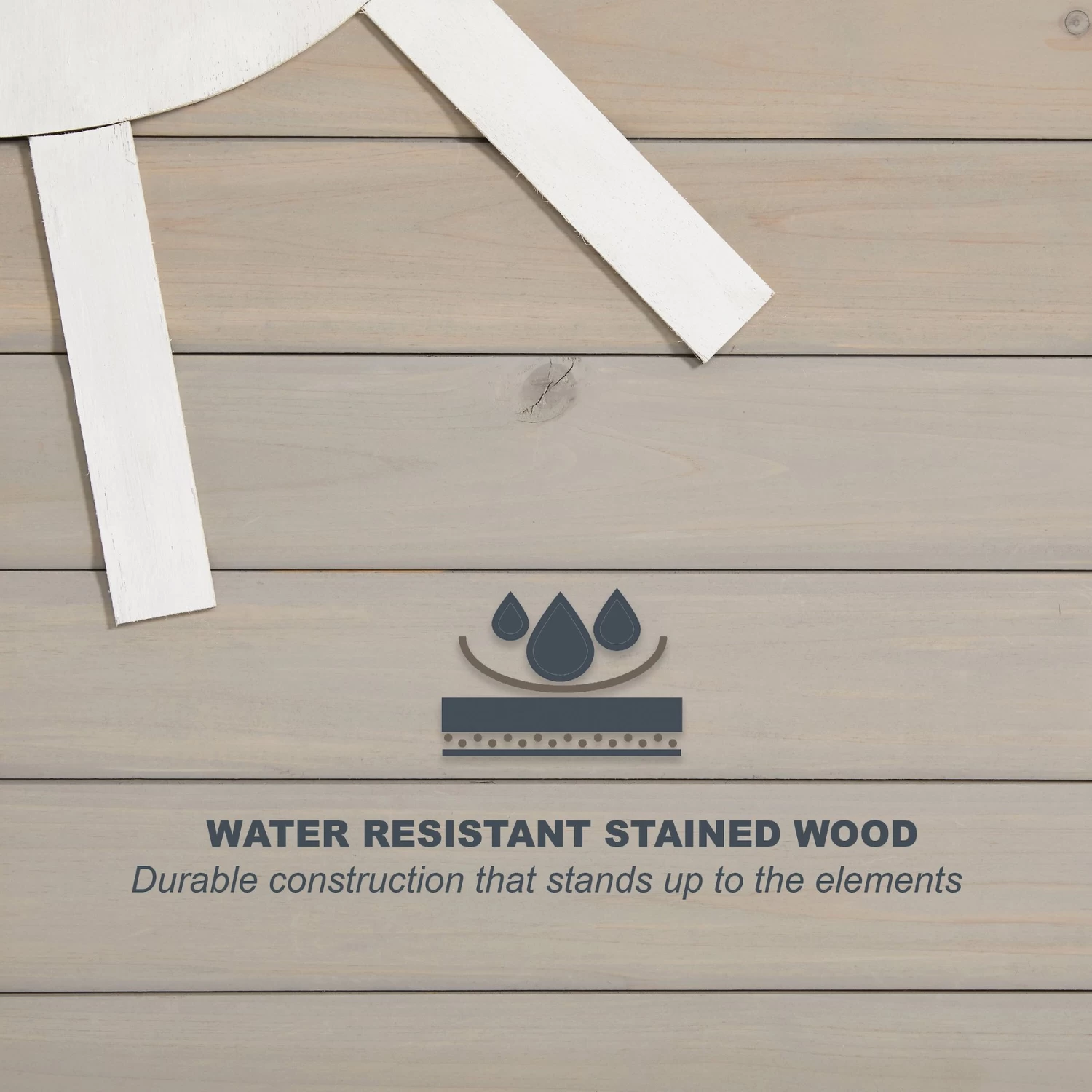 MidWest Eillo Folding Outdoor Wood Dog House, Beige - Image 4