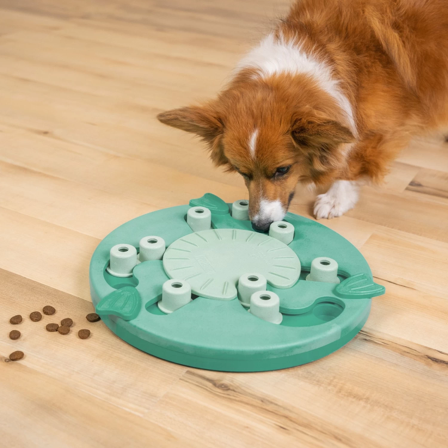 Nina Ottosson By Outward Hound Dog Worker Green Interactive Treat Puzzle Dog Toy - Image 5