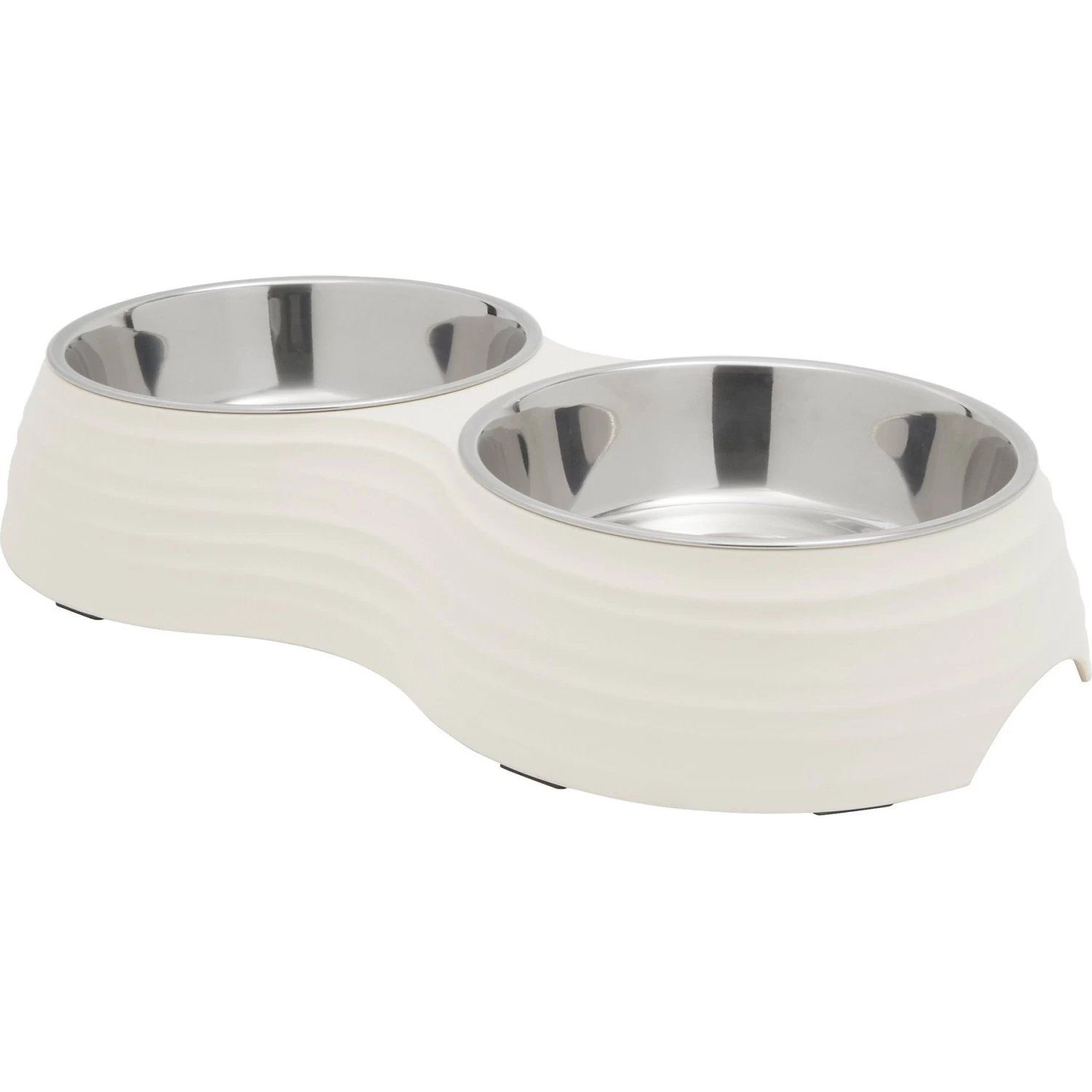 Frisco Stainless Steel Double Dog Bowls With Melamine Stand