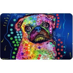 Bungalow Flooring Pug By Dean Russo Place Dog Mat, 36 X 23-in