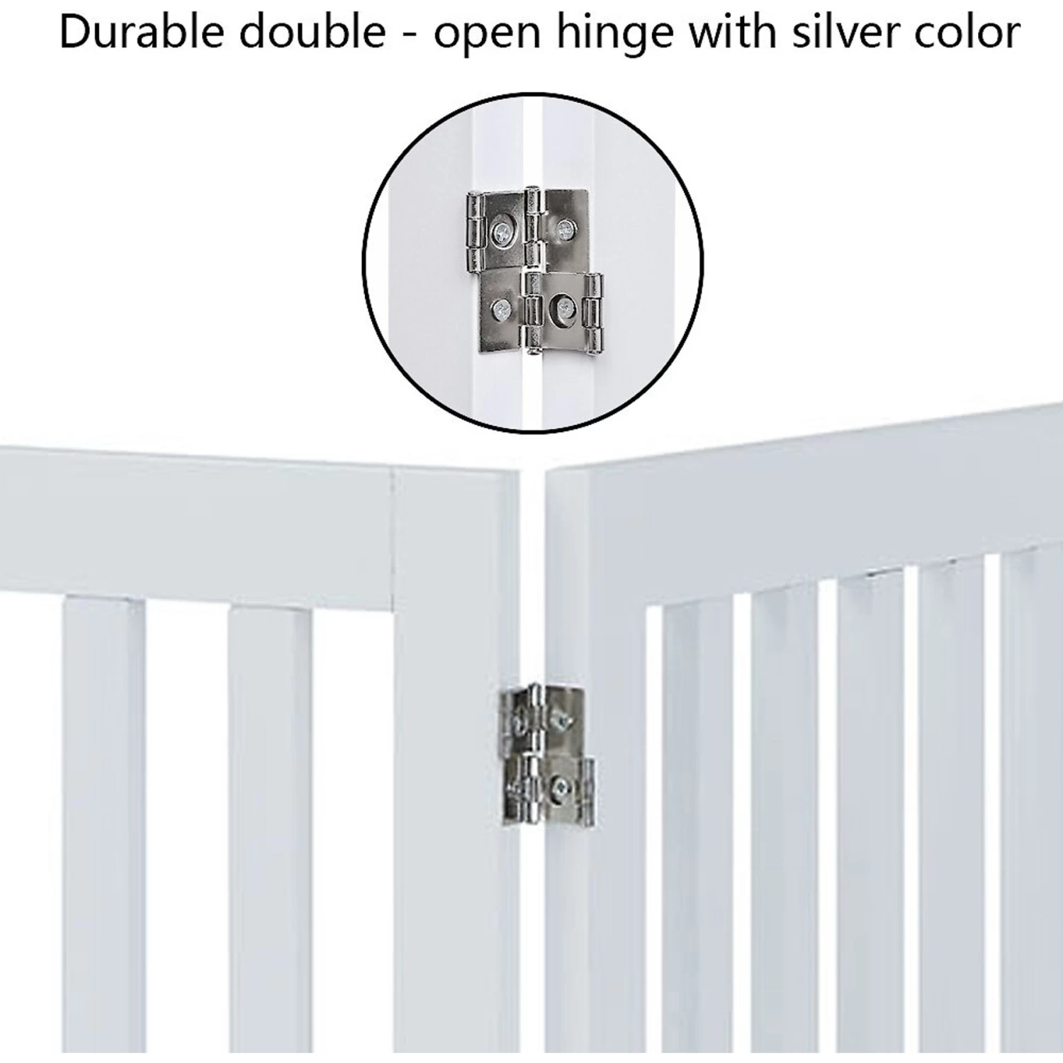 Unipaws 3 Panel Free Standing Dog Gate - Image 7