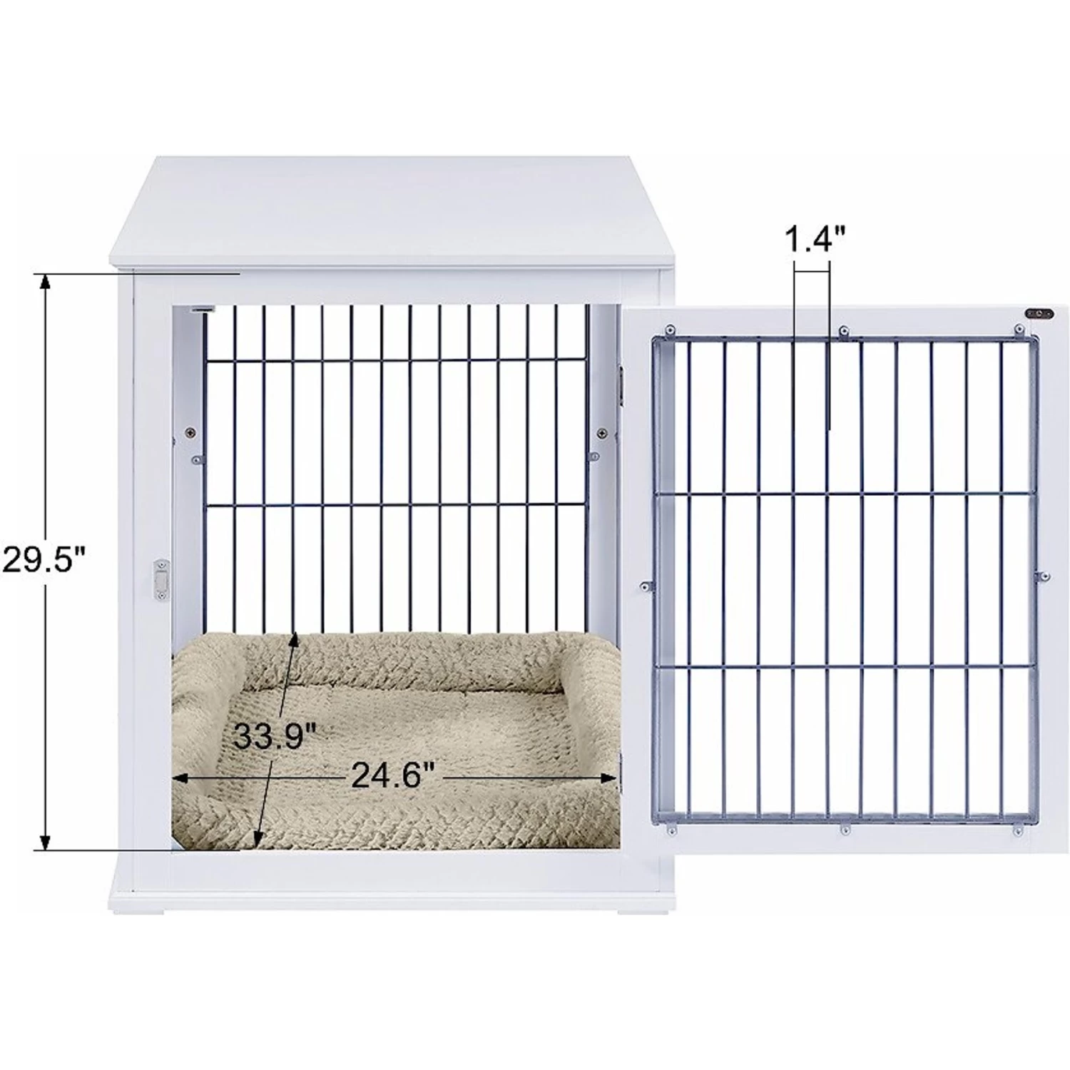 Unipaws End Table Wooden Dog Crate - Image 7