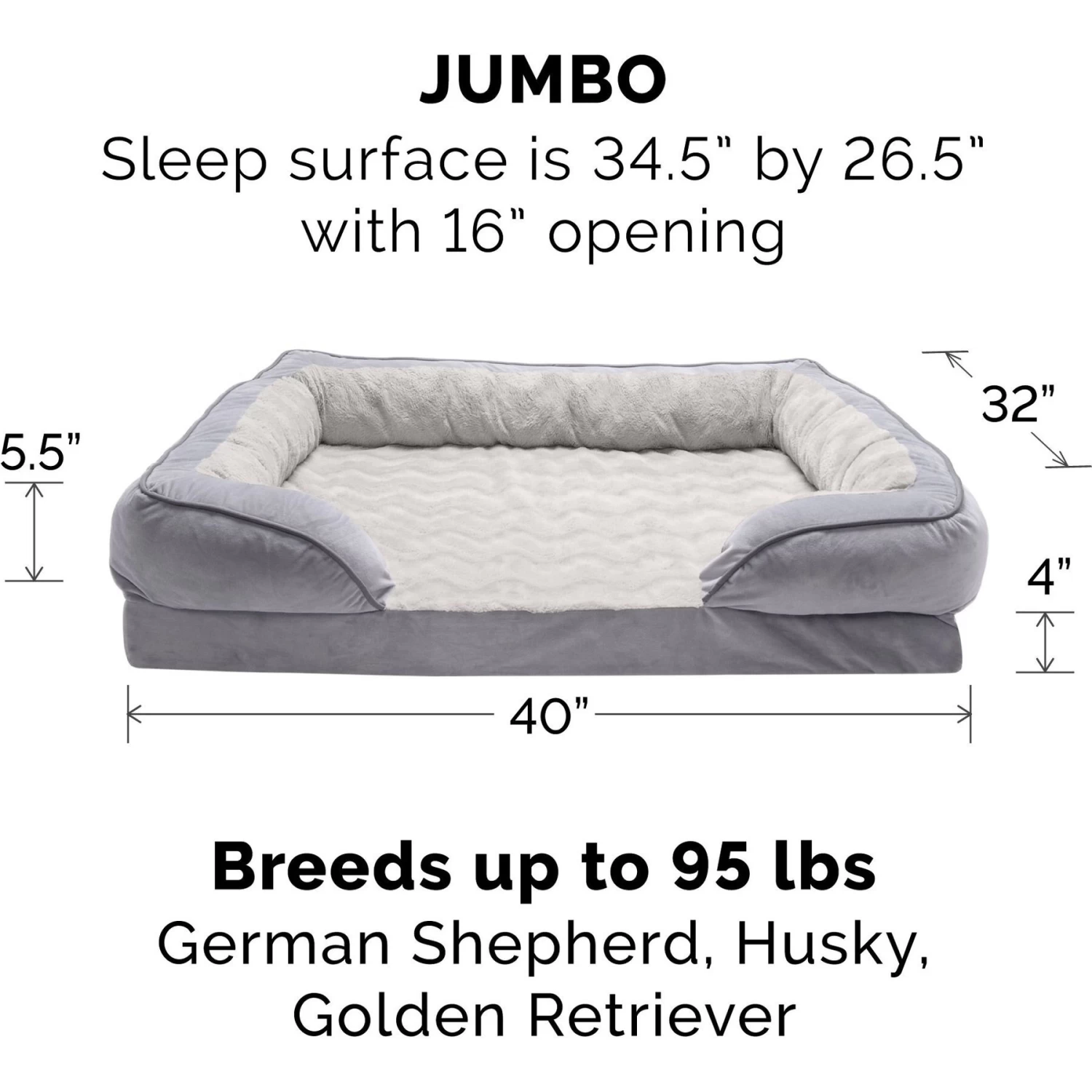 FurHaven Velvet Waves Perfect Comfort Memory Foam Bolster Cat & Dog Bed With Removable Cover - Image 5