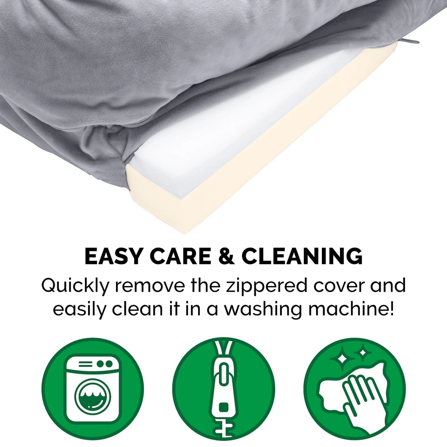 FurHaven Velvet Waves Perfect Comfort Memory Foam Bolster Cat & Dog Bed With Removable Cover - Image 8