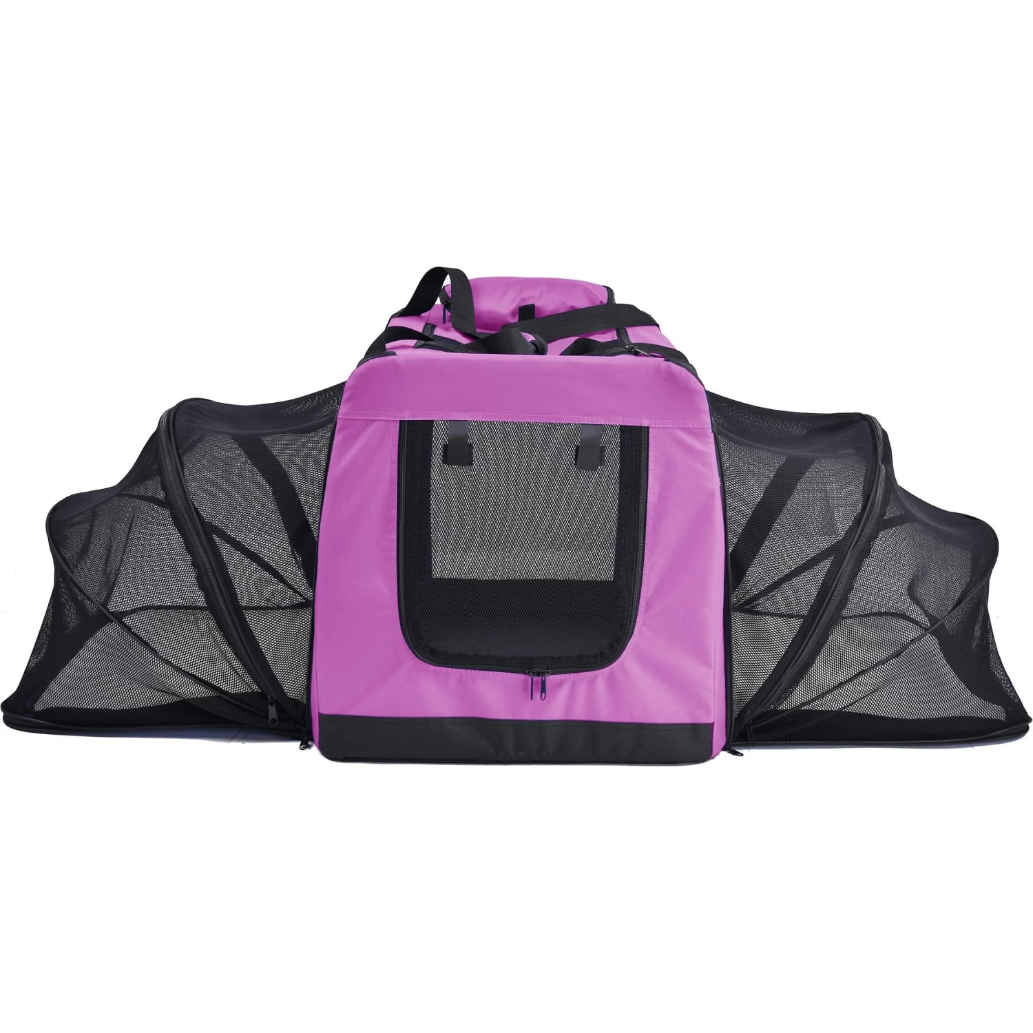 Pet Life Hounda Accordion Metal Framed Dual-Sided Collapsible Dog Crate - Image 2