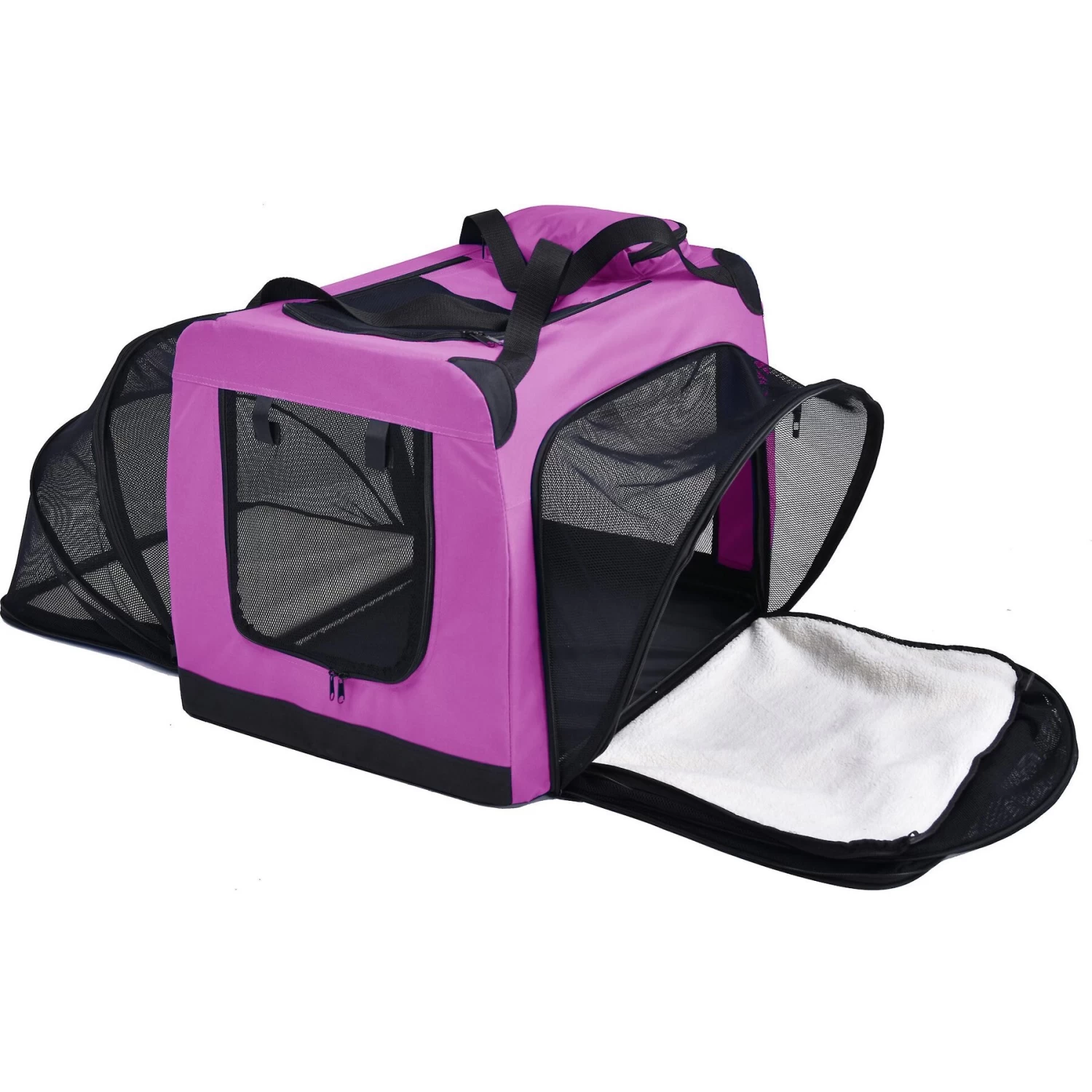 Pet Life Hounda Accordion Metal Framed Dual-Sided Collapsible Dog Crate - Image 4